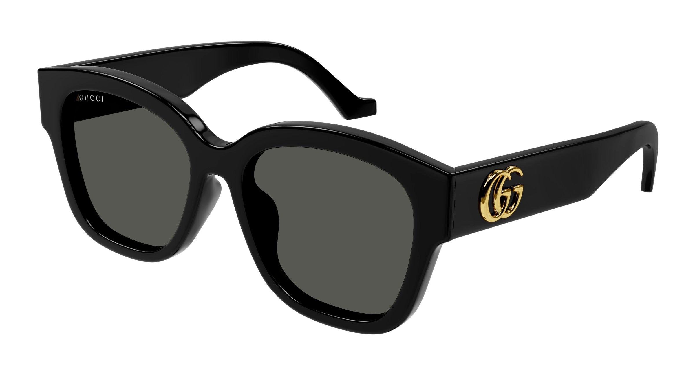 Gucci Donna Gucci GG1550SK 001 Occhiali da sole Acetato Nero Grigio Rotonda Gucci Donna Gucci GG1550SK 001 Occhiali da sole Acetato Nero Grigio Rotonda