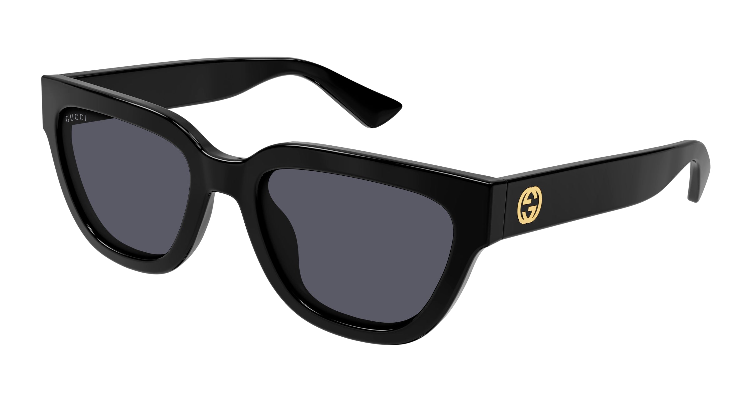 Gucci Donna Gucci GG1578S 001 Occhiali da sole Iniettato Nero Grigio Cat Eye