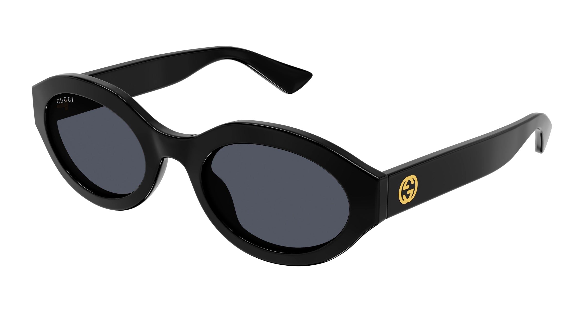 Gucci Donna Gucci GG1579S 001 Occhiali da sole Iniettato Nero Grigio Geometrica Gucci Donna Gucci GG1579S 001 Occhiali da sole Iniettato Nero Grigio Geometrica