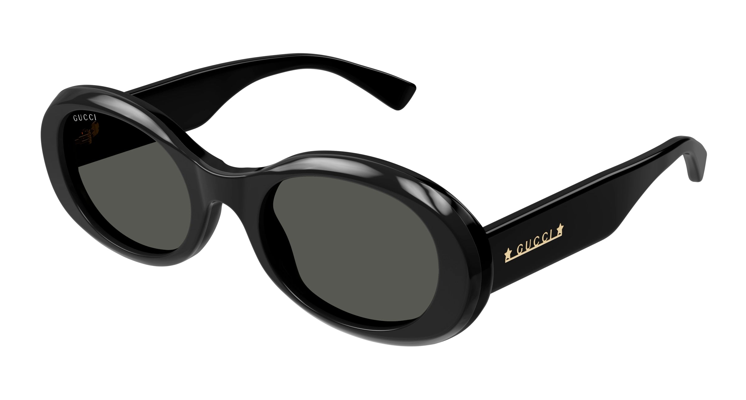 Gucci Donna Gucci GG1587S 001 Occhiali da sole Acetato Nero Grigio Rotonda Gucci Donna Gucci GG1587S 001 Occhiali da sole Acetato Nero Grigio Rotonda