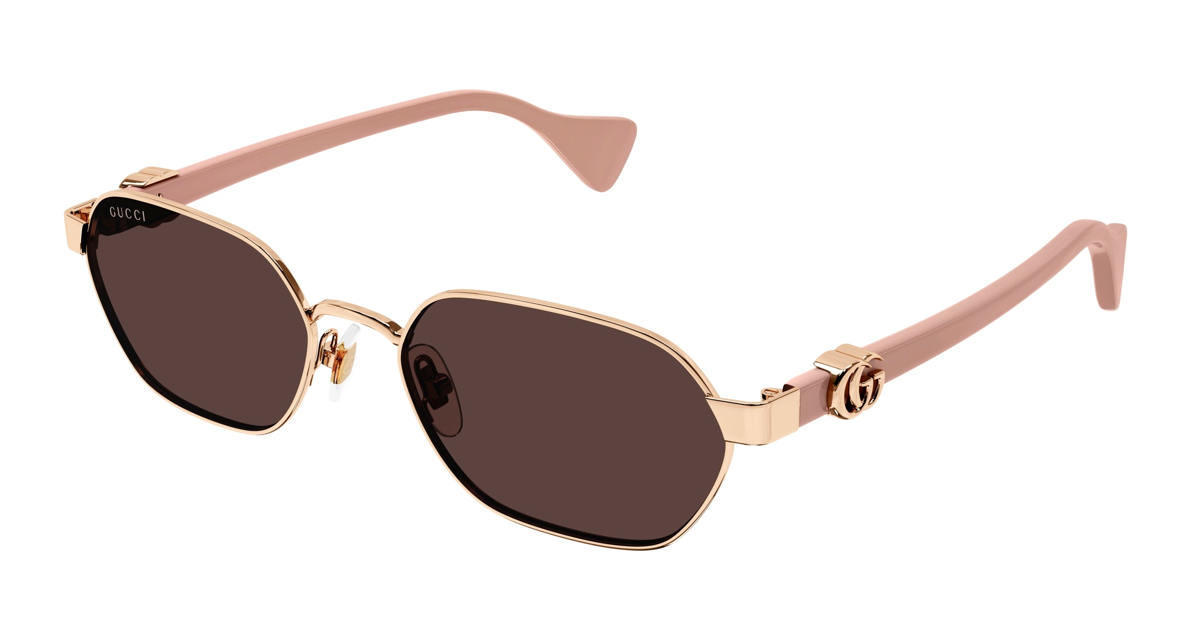 Gucci Donna Gucci GG1593S 003 Occhiali da sole Metallo Oro Viola Rotonda Gucci Donna Gucci GG1593S 003 Occhiali da sole Metallo Oro Viola Rotonda