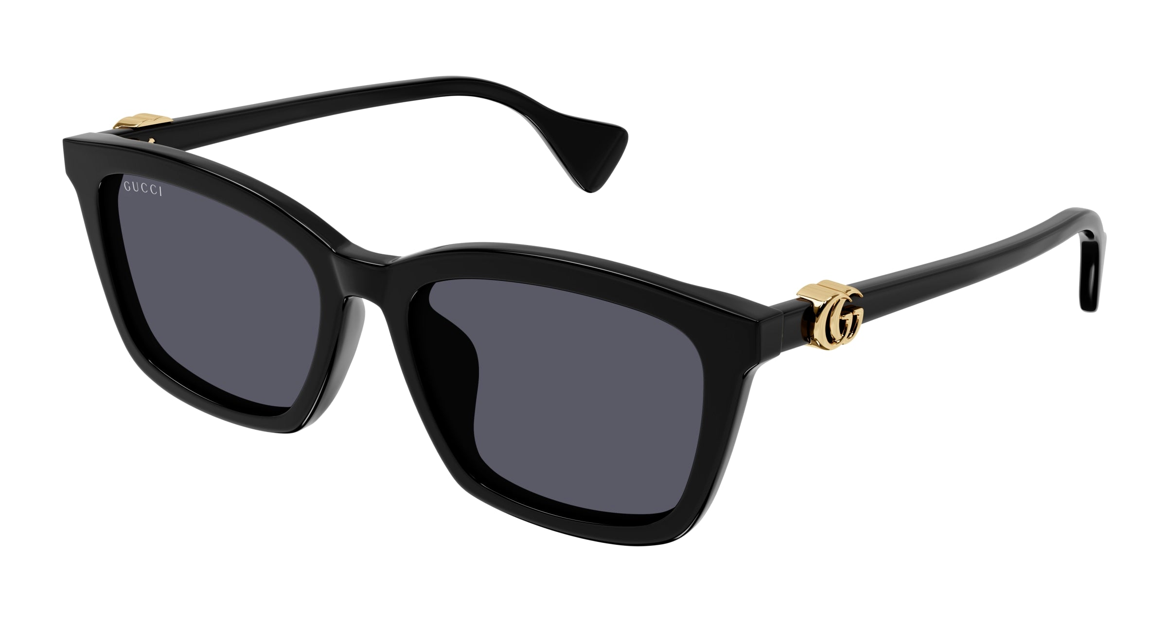 Gucci Donna Gucci GG1596SK 001 Occhiali da sole Acetato Nero Grigio Squadrata Gucci Donna Gucci GG1596SK 001 Occhiali da sole Acetato Nero Grigio Squadrata