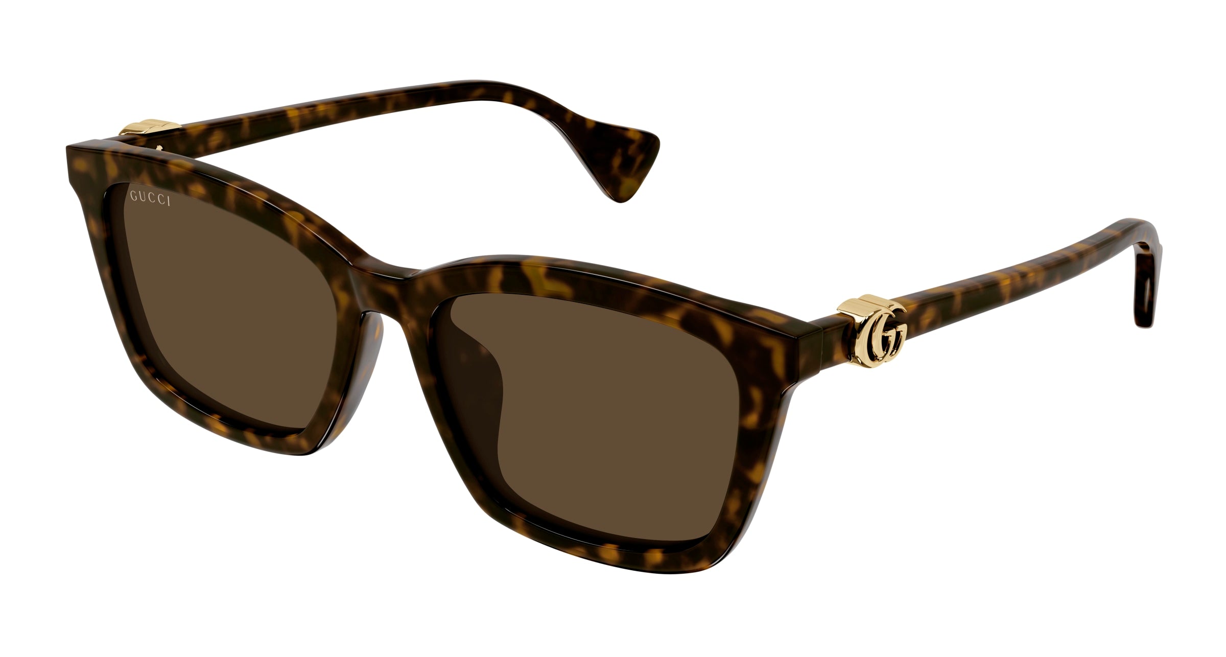 Gucci Donna Gucci GG1596SK 003 Occhiali da sole Acetato Havana Marrone Squadrata