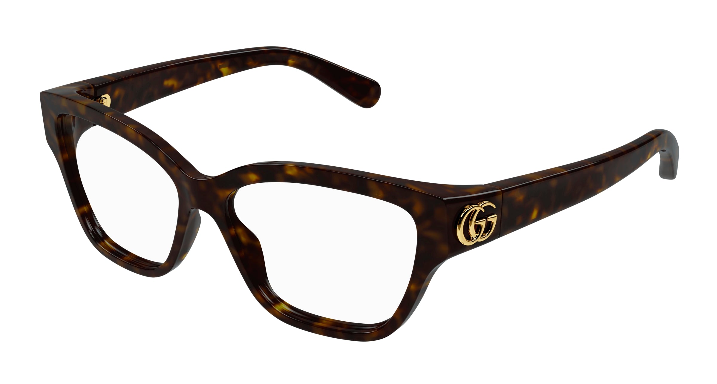 Gucci Donna Gucci GG1597O 002 Montature da vista Iniettato Havana Trasparente Cat Eye Gucci Donna Gucci GG1597O 002 Montature da vista Iniettato Havana Trasparente Cat Eye