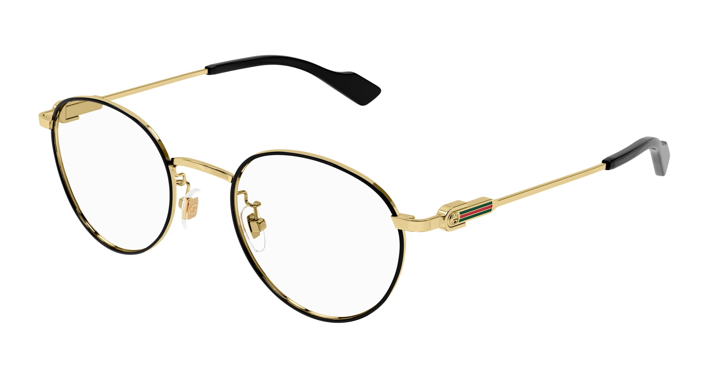Gucci Donna Gucci GG1613OJ 001 Montature da vista Metallo Oro Trasparente Rotonda