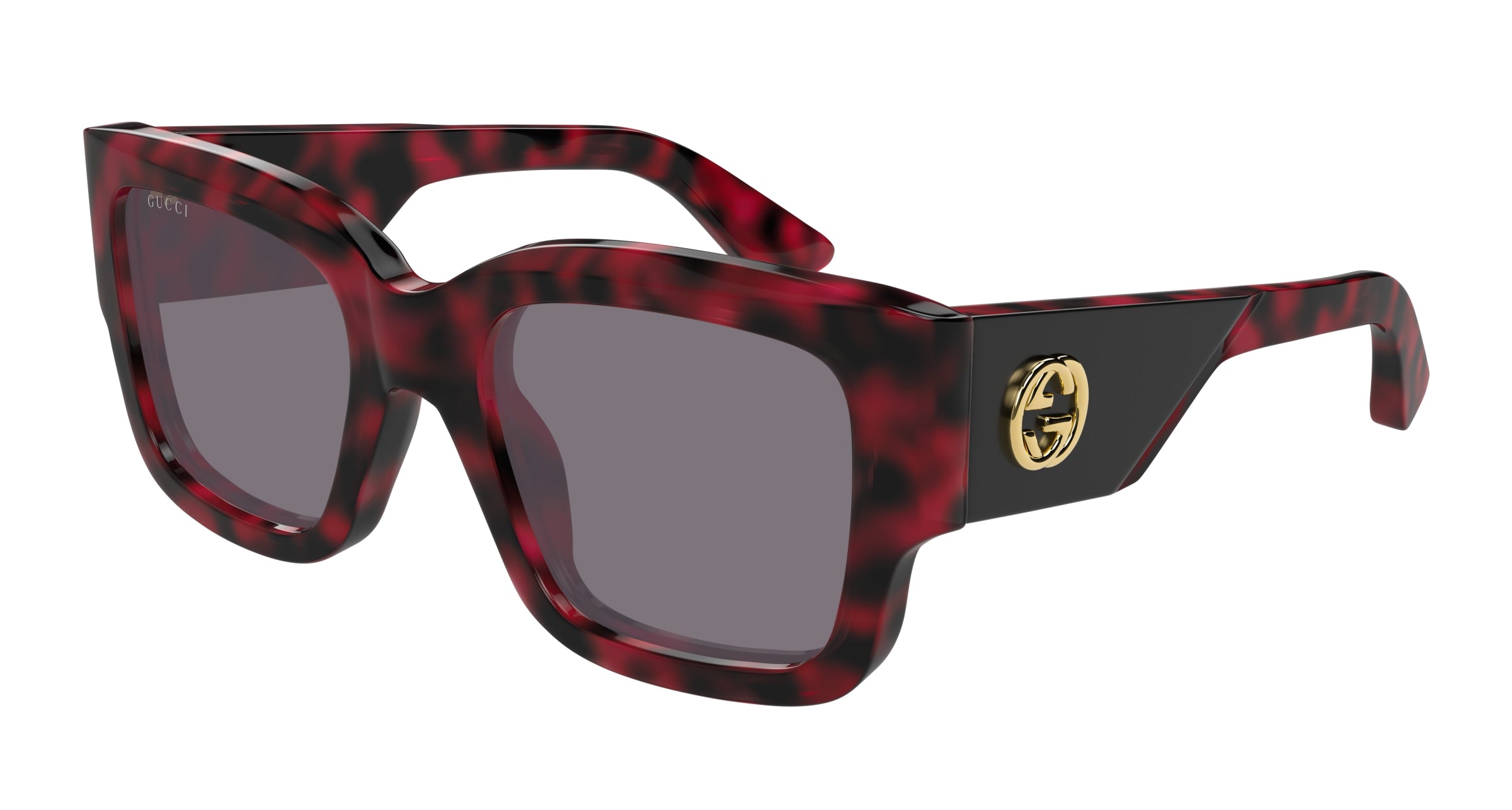 Gucci Donna Gucci GG1663S 003 Occhiali da sole Acetato Havana Viola Squadrata Gucci Donna Gucci GG1663S 003 Occhiali da sole Acetato Havana Viola Squadrata