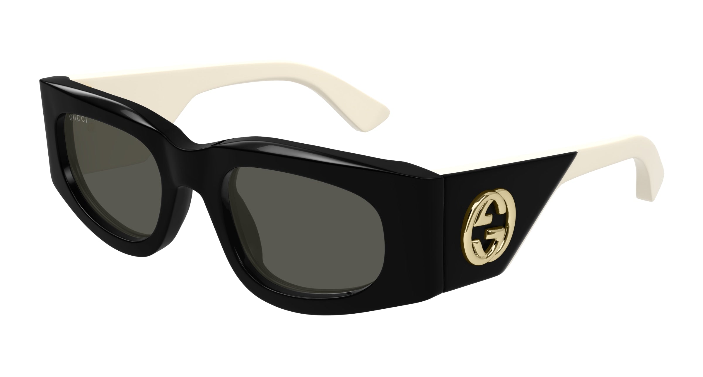 Gucci Donna Gucci GG1664S 001 Occhiali da sole Acetato Nero Grigio Squadrata Gucci Donna Gucci GG1664S 001 Occhiali da sole Acetato Nero Grigio Squadrata