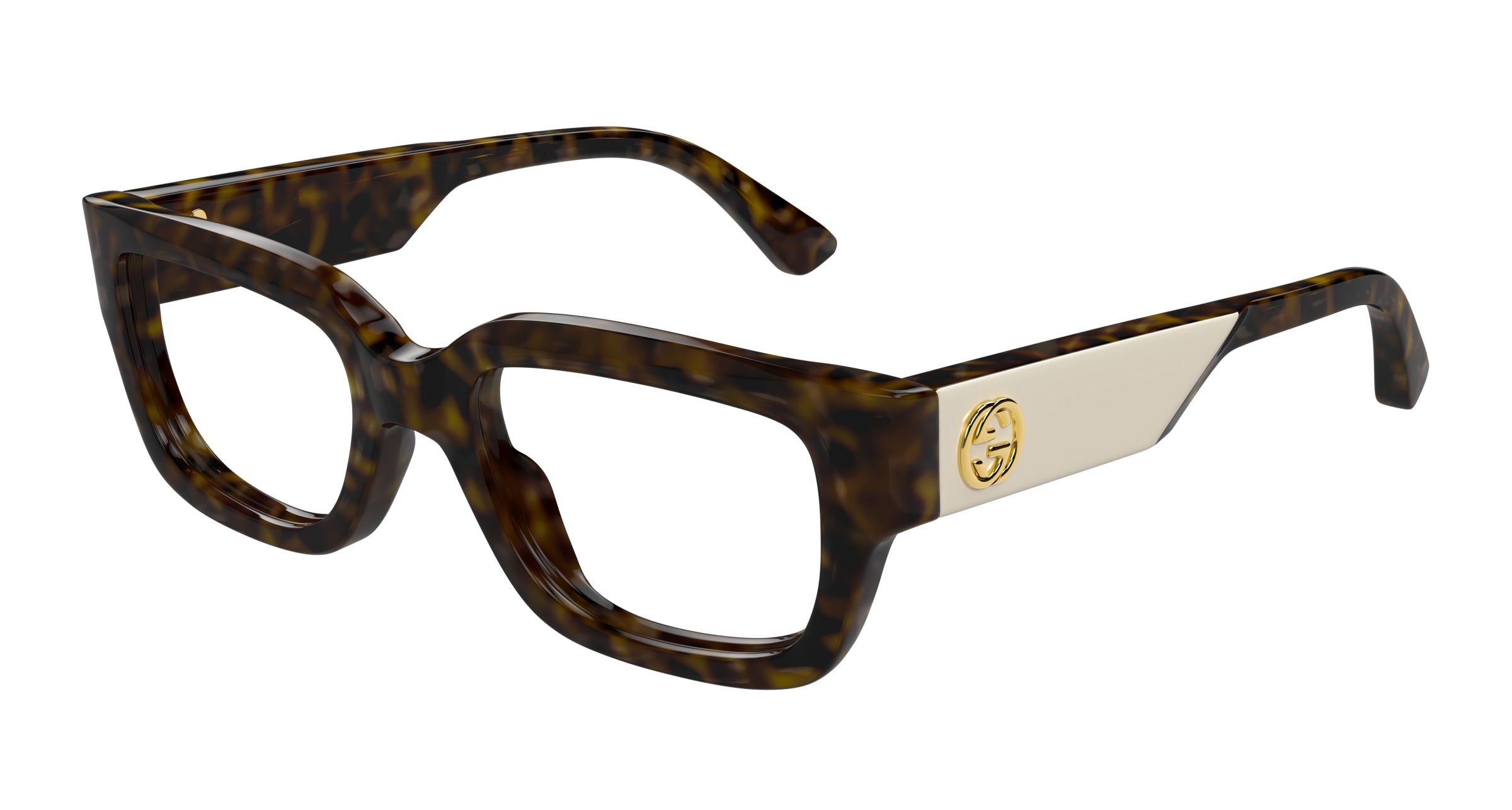 Gucci Donna Gucci GG1666O 003 Montature da vista Acetato Havana Trasparente Cat Eye Gucci Donna Gucci GG1666O 003 Montature da vista Acetato Havana Trasparente Cat Eye