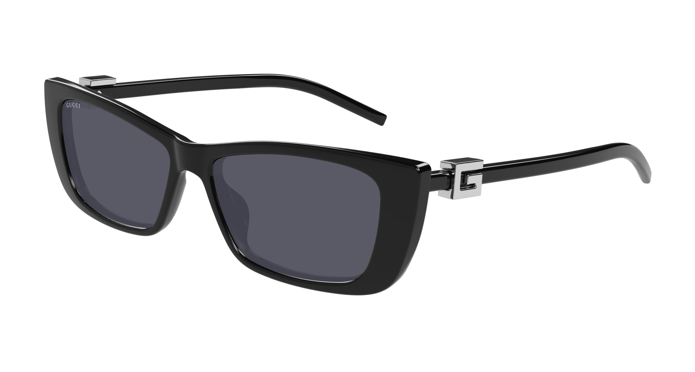 Gucci Donna Gucci GG1681S 001 Occhiali da sole Iniettato Nero Grigio Cat Eye Gucci Donna Gucci GG1681S 001 Occhiali da sole Iniettato Nero Grigio Cat Eye