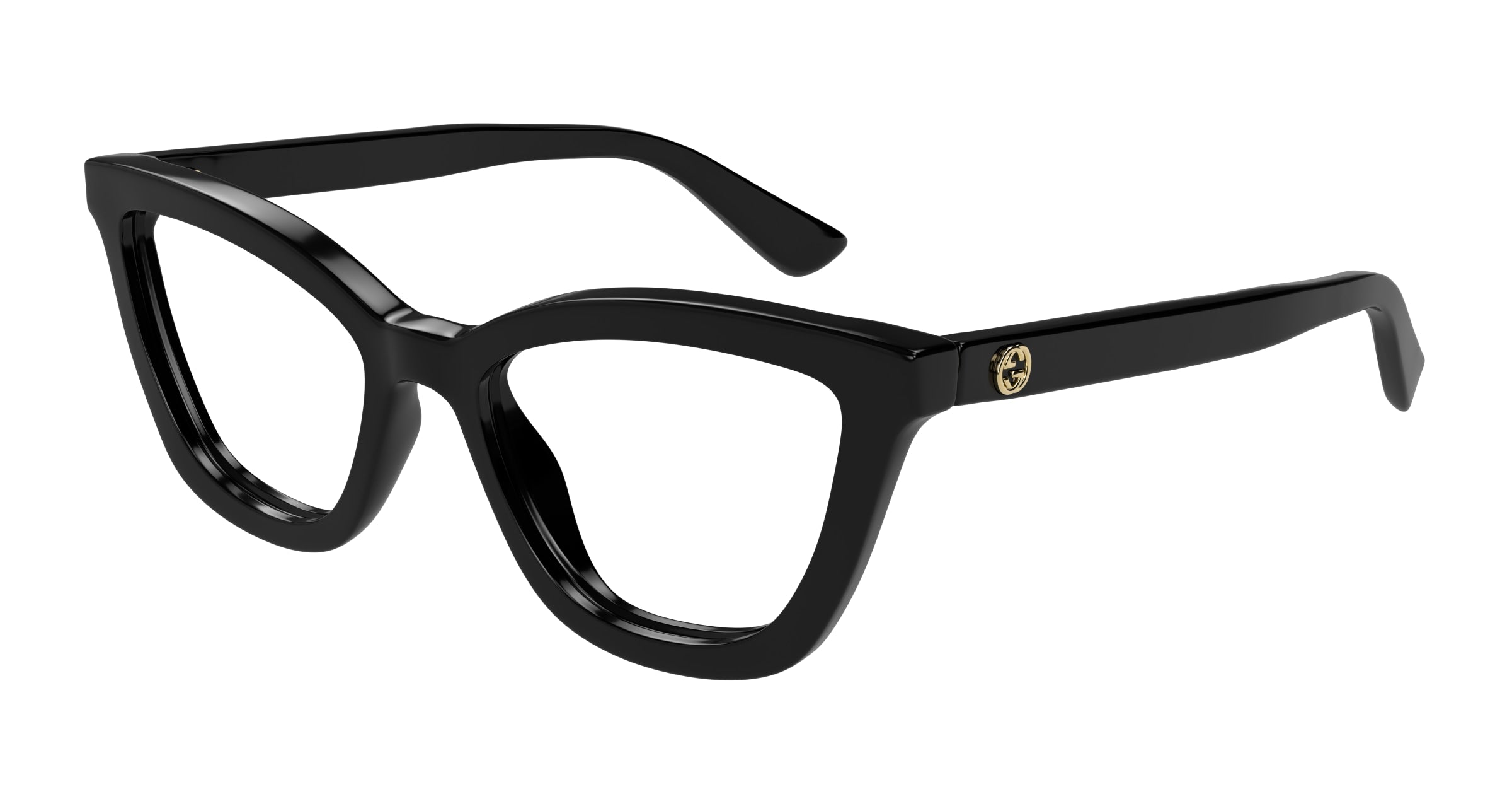 Gucci Donna Gucci GG1686O 005 Montature da vista Acetato Nero Trasparente Rotonda Gucci Donna Gucci GG1686O 005 Montature da vista Acetato Nero Trasparente Rotonda