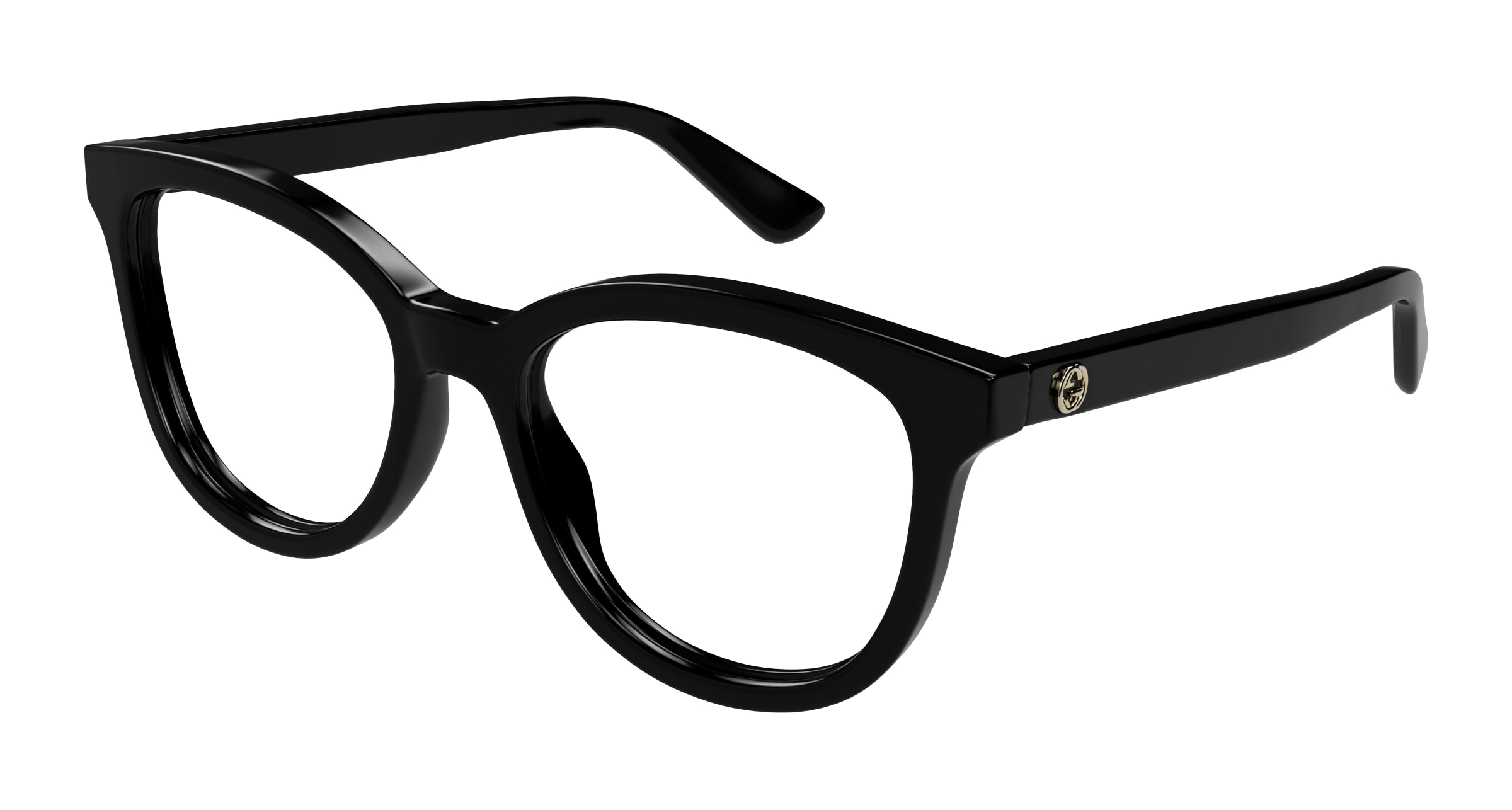 Gucci Donna Gucci GG1687O 001 Montature da vista Acetato Nero Trasparente Cat Eye Gucci Donna Gucci GG1687O 001 Montature da vista Acetato Nero Trasparente Cat Eye