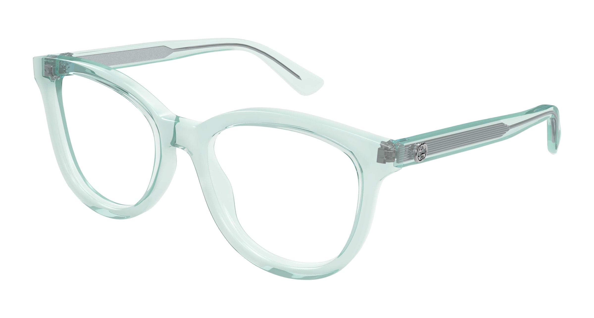 Gucci Donna Gucci GG1687O 004 Montature da vista Acetato Verde Trasparente Cat Eye Gucci Donna Gucci GG1687O 004 Montature da vista Acetato Verde Trasparente Cat Eye