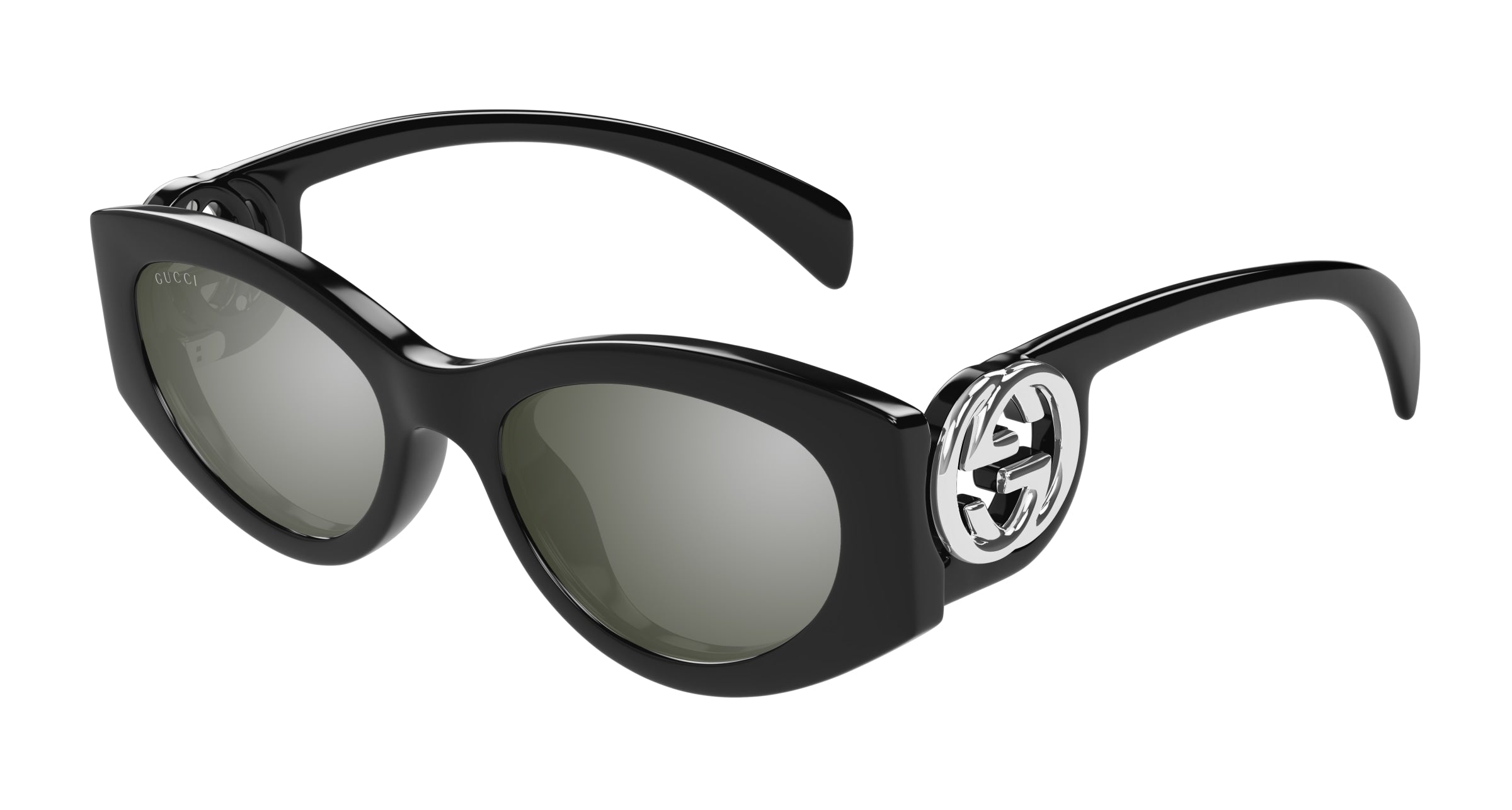 Gucci Donna Gucci GG1691S 001 Occhiali da sole Iniettato Nero Grigio Cat Eye Gucci Donna Gucci GG1691S 001 Occhiali da sole Iniettato Nero Grigio Cat Eye