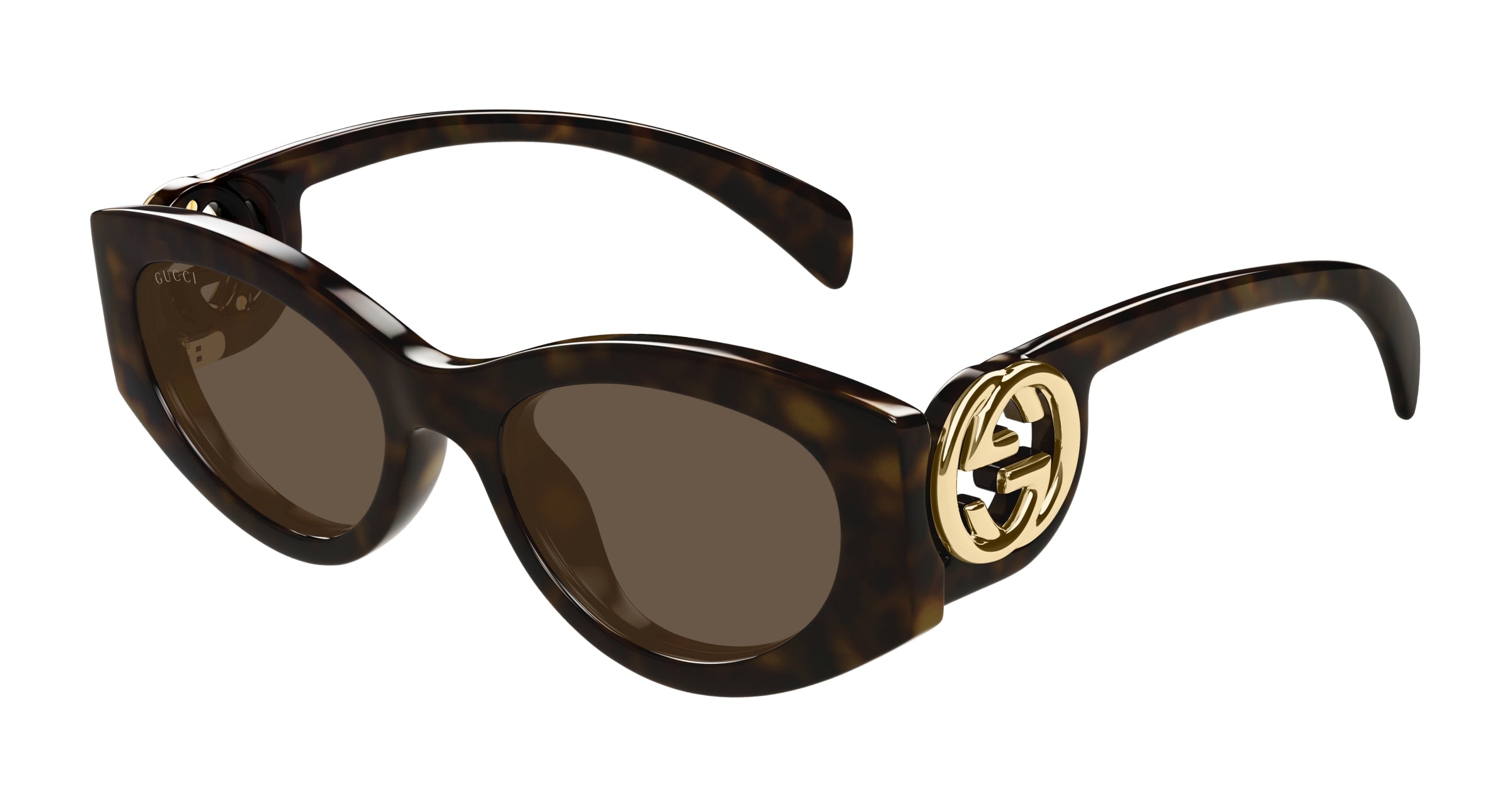 Gucci Donna Gucci GG1691S 002 Occhiali da sole Iniettato Havana Marrone Cat Eye