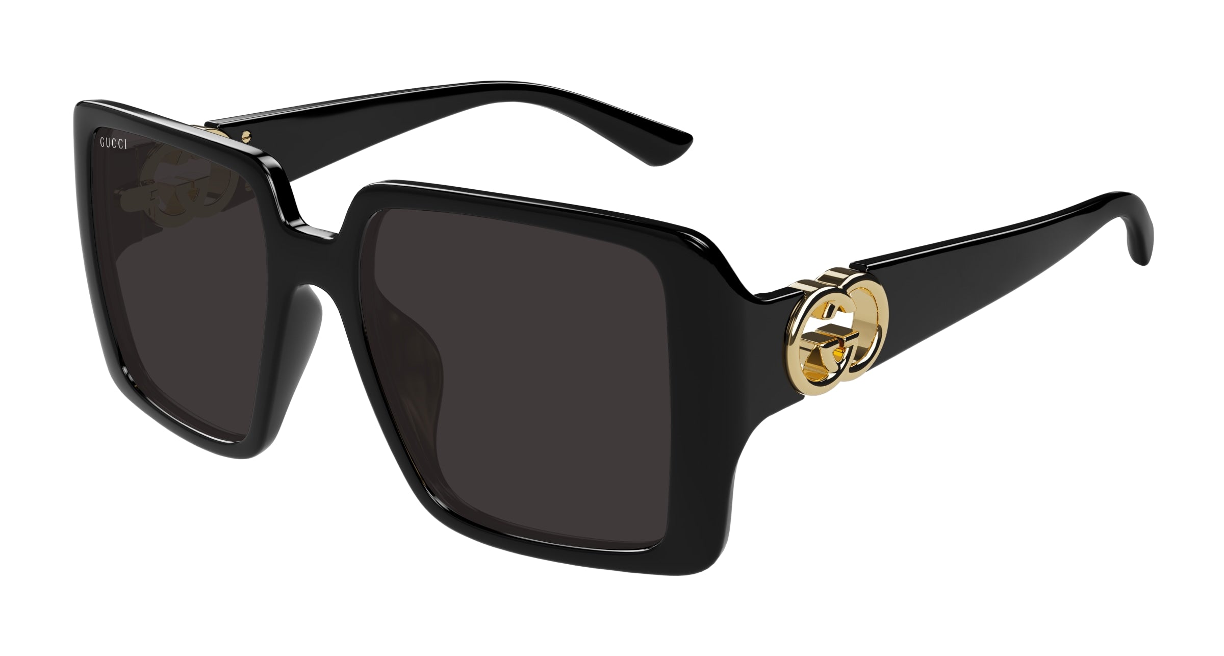 Gucci Donna Gucci GG1692SA 001 Occhiali da sole Iniettato Nero Grigio Squadrata Gucci Donna Gucci GG1692SA 001 Occhiali da sole Iniettato Nero Grigio Squadrata