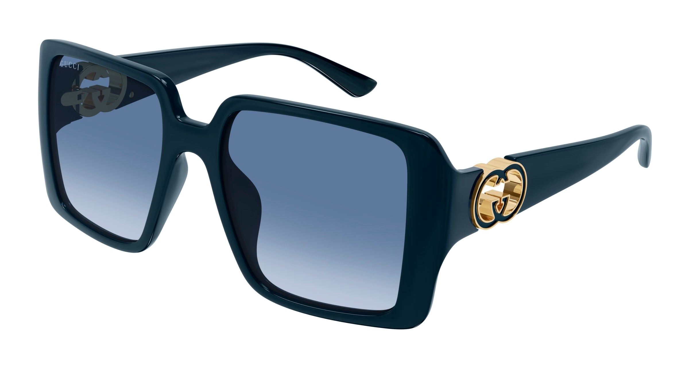 Gucci Donna Gucci GG1692SA 007 Occhiali da sole Iniettato Blu Squadrata