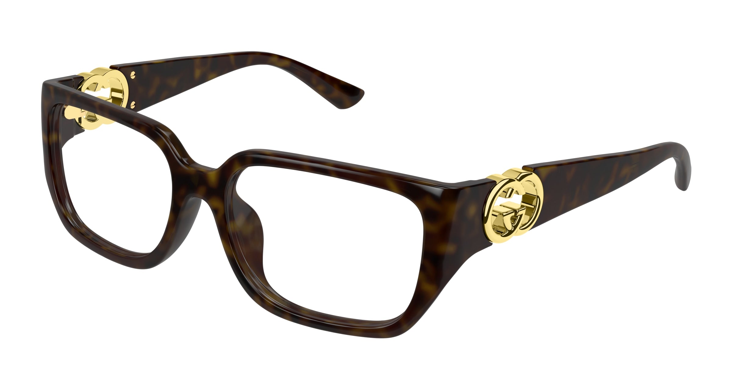 Gucci Donna Gucci GG1694OA 002 Montature da vista Iniettato Havana Trasparente Squadrata Gucci Donna Gucci GG1694OA 002 Montature da vista Iniettato Havana Trasparente Squadrata