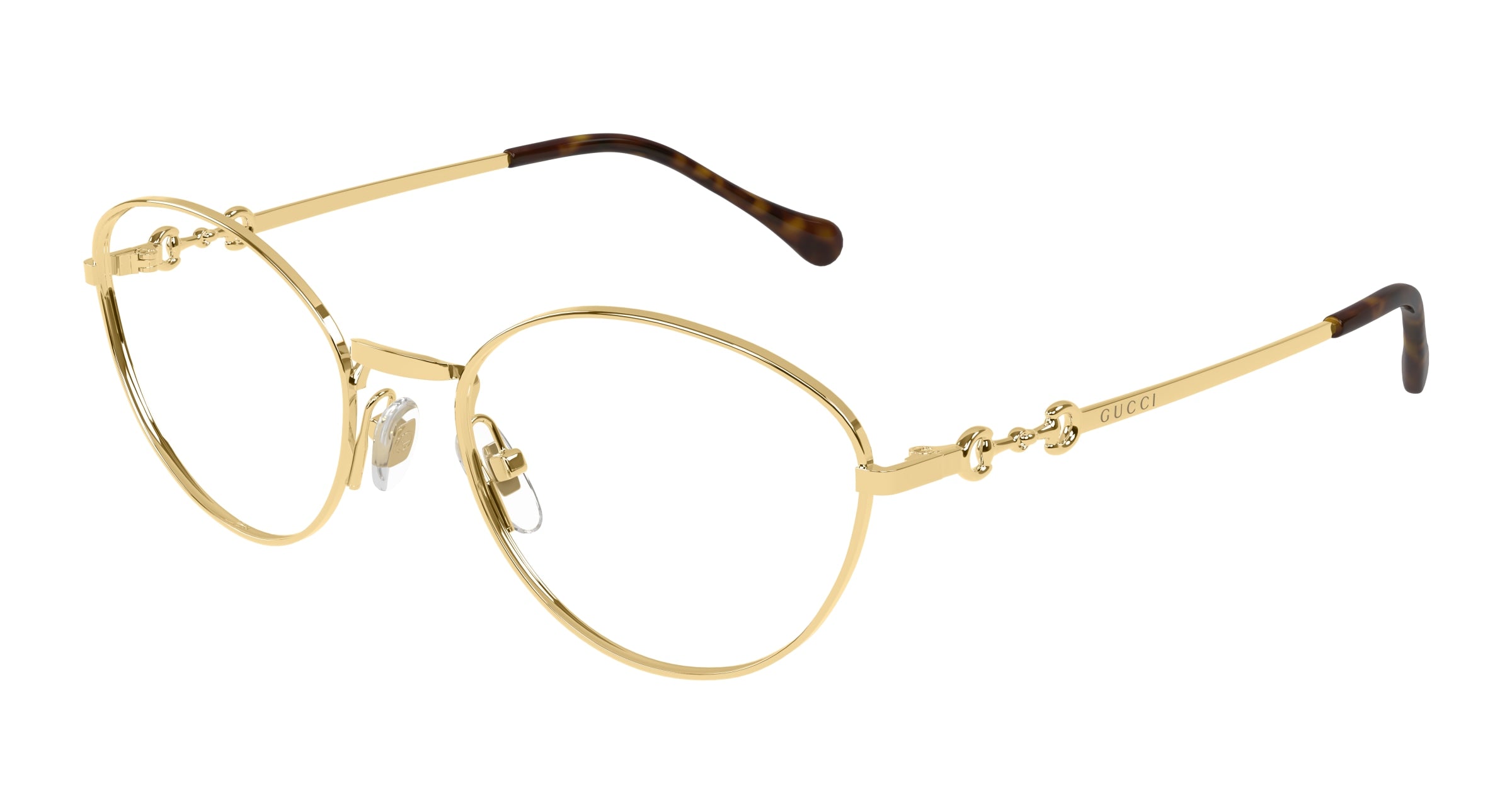 Gucci Donna Gucci GG1699O 001 Montature da vista Metallo Oro Trasparente Cat Eye Gucci Donna Gucci GG1699O 001 Montature da vista Metallo Oro Trasparente Cat Eye