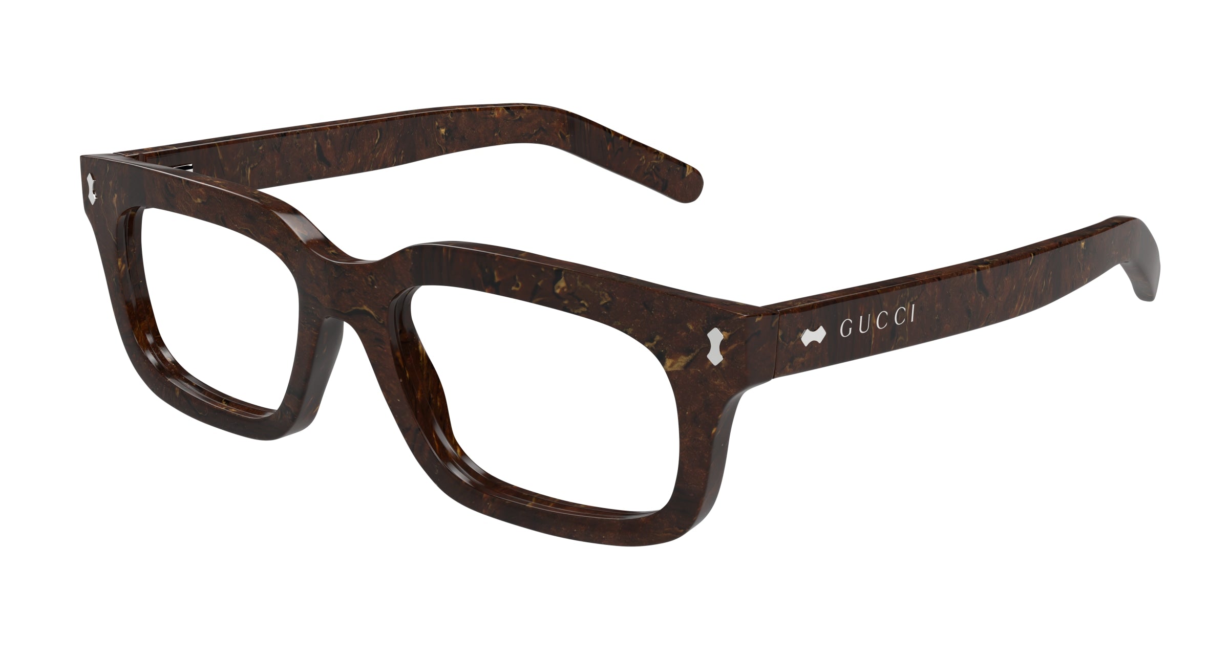 Gucci Donna Gucci GG1711S 003 Occhiali da sole Acetato Marrone Trasparente Squadrata Gucci Donna Gucci GG1711S 003 Occhiali da sole Acetato Marrone Trasparente Squadrata