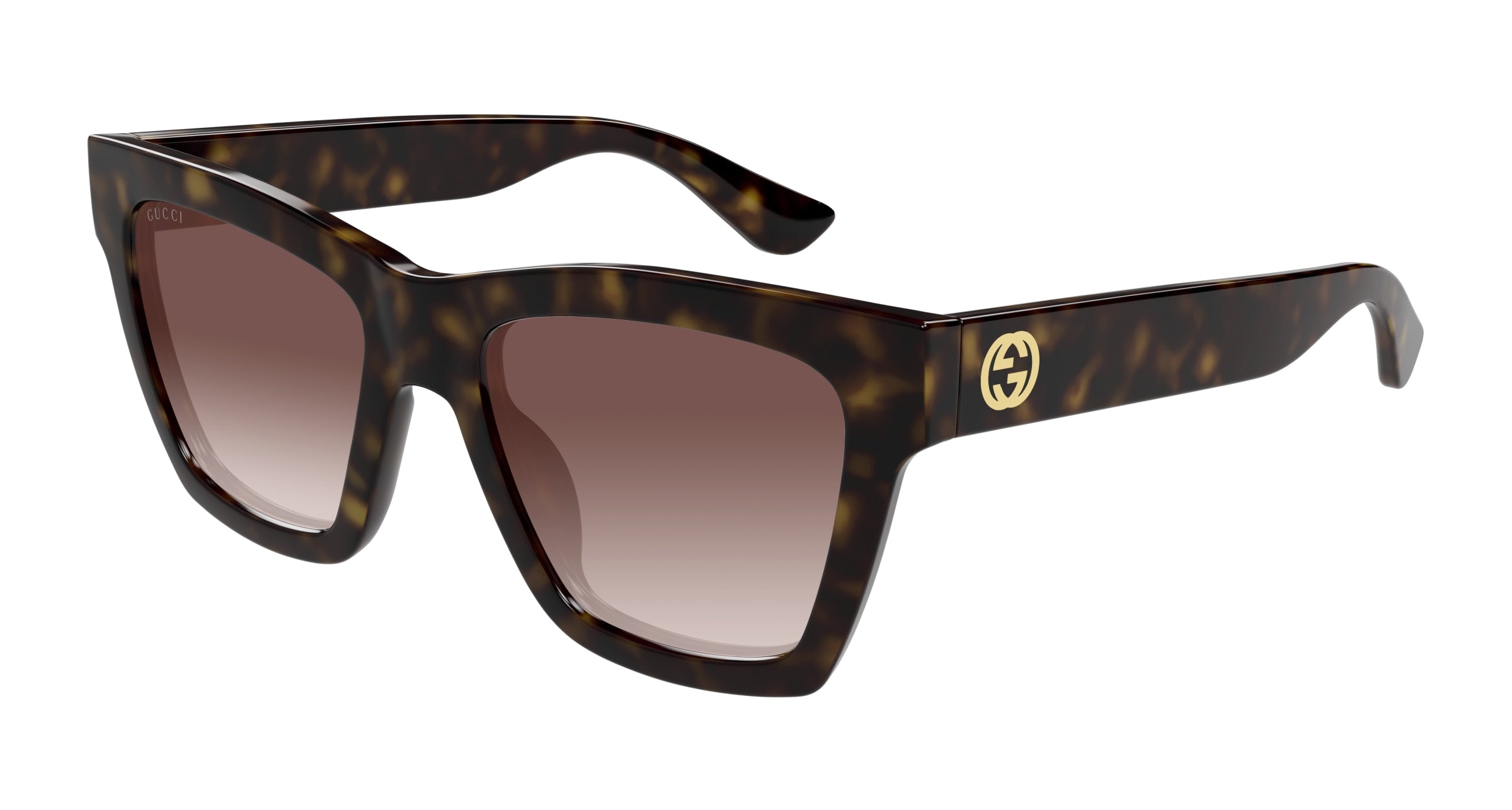 Gucci Donna Gucci GG1714S 002 Occhiali da sole Iniettato Havana Marrone Cat Eye