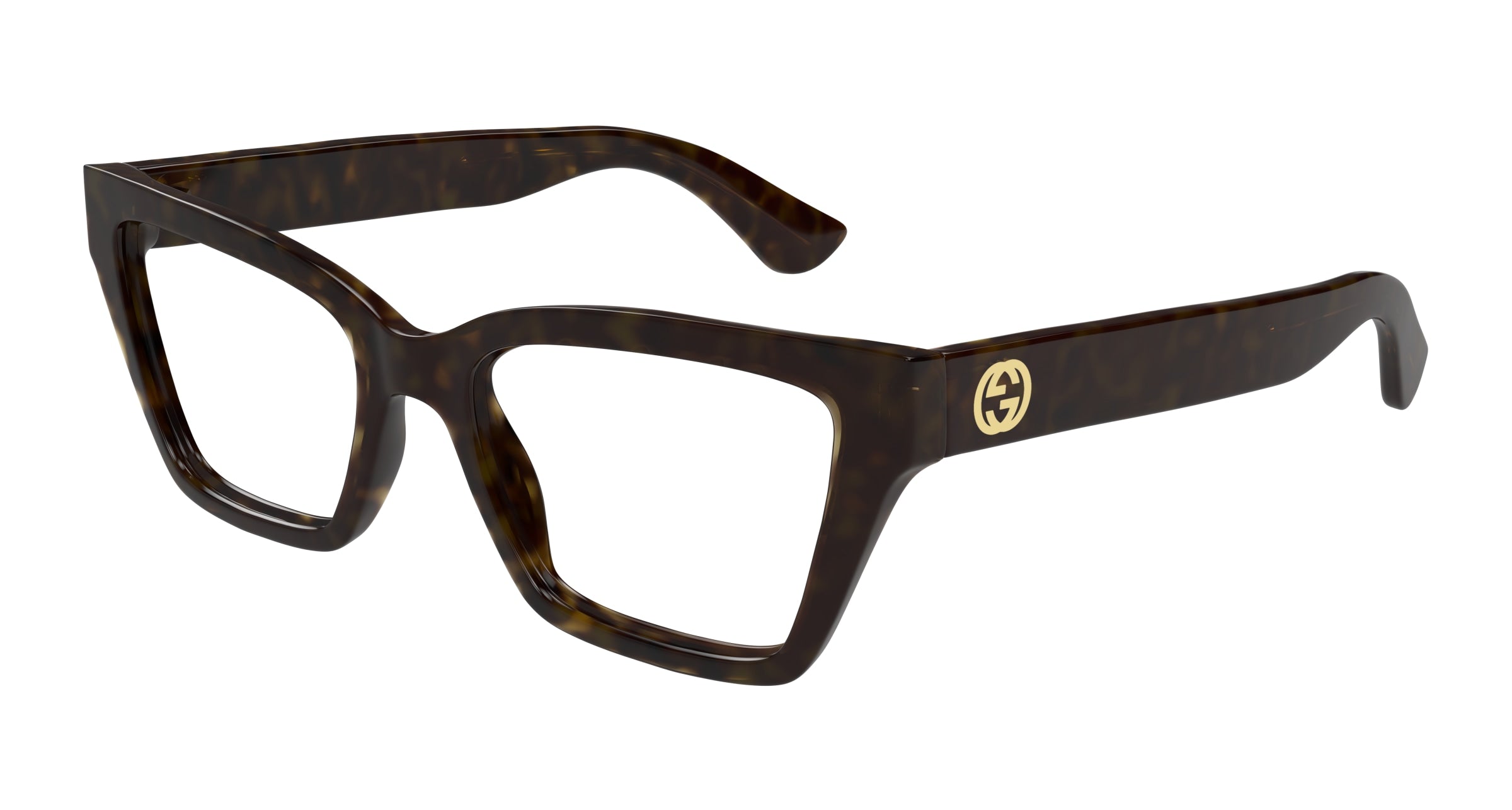 Gucci Donna Gucci GG1715O 002 Montature da vista Iniettato Havana Trasparente Cat Eye Gucci Donna Gucci GG1715O 002 Montature da vista Iniettato Havana Trasparente Cat Eye