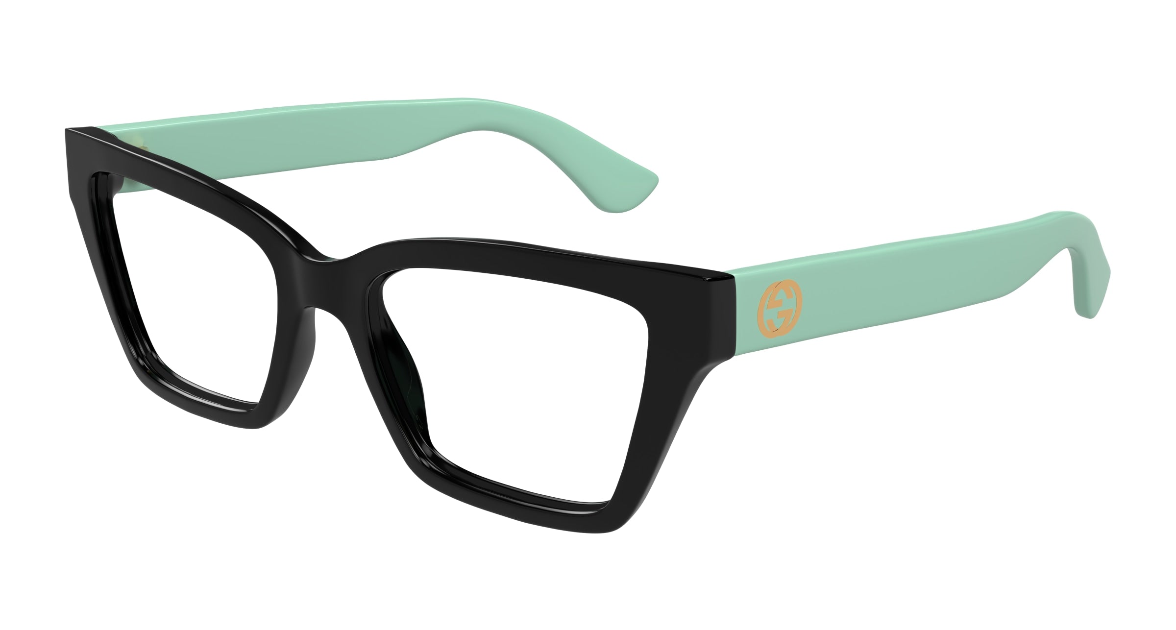 Gucci Donna Gucci GG1715O 004 Montature da vista Iniettato Nero Trasparente Cat Eye Gucci Donna Gucci GG1715O 004 Montature da vista Iniettato Nero Trasparente Cat Eye
