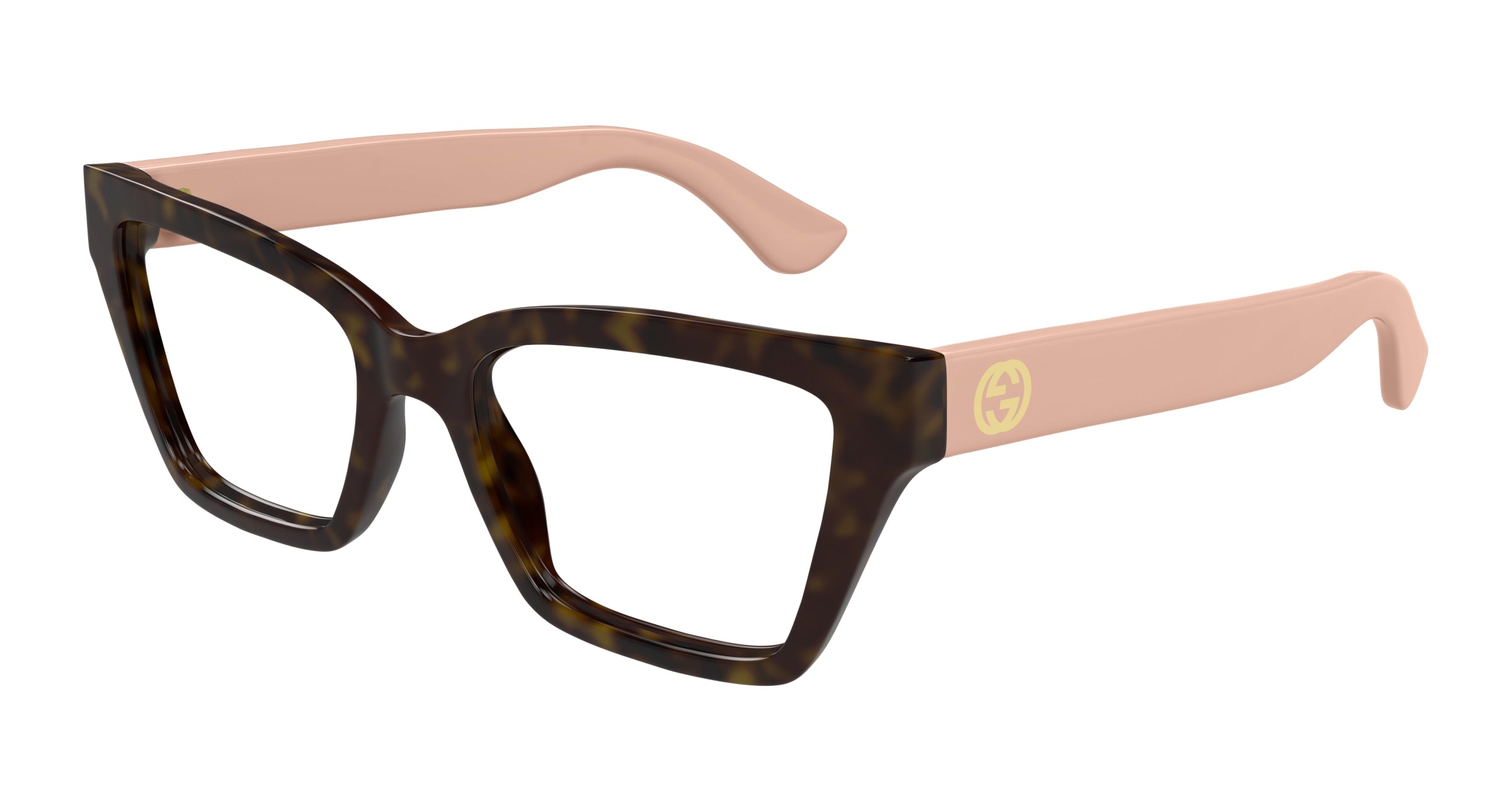 Gucci Donna Gucci GG1715O 005 Montature da vista Iniettato Havana Trasparente Cat Eye Gucci Donna Gucci GG1715O 005 Montature da vista Iniettato Havana Trasparente Cat Eye