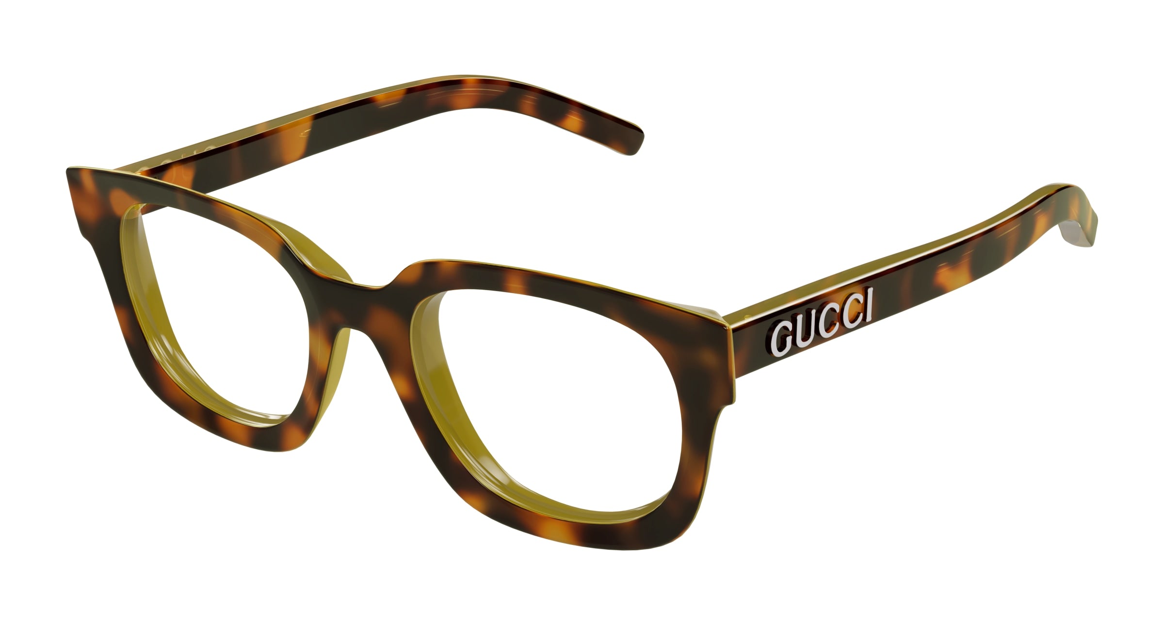 Gucci Donna Gucci GG1721O 002 Montature da vista Iniettato Havana Trasparente Squadrata Gucci Donna Gucci GG1721O 002 Montature da vista Iniettato Havana Trasparente Squadrata