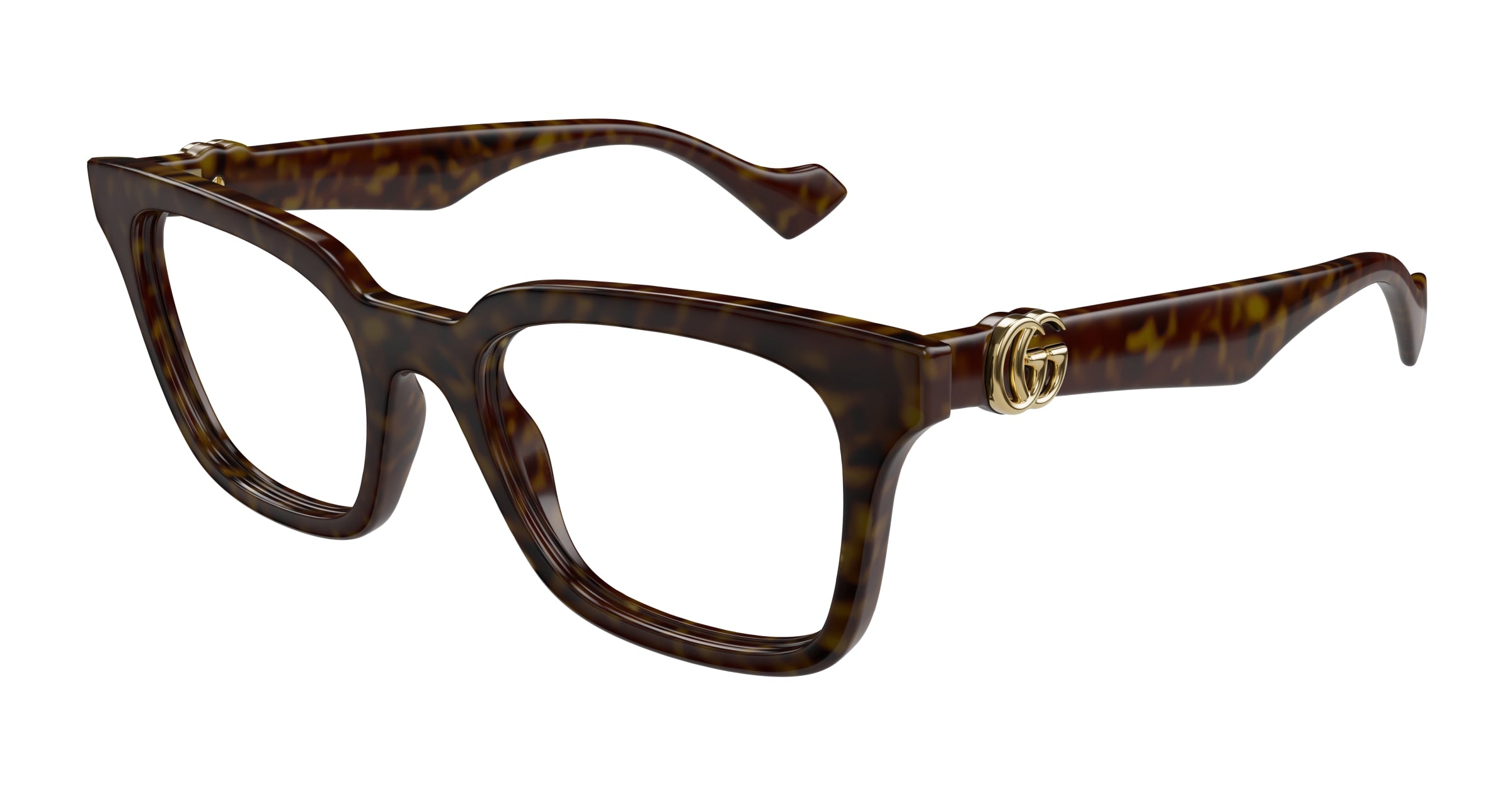 Gucci Donna Gucci GG1728O 002 Montature da vista Iniettato Havana Trasparente Squadrata Gucci Donna Gucci GG1728O 002 Montature da vista Iniettato Havana Trasparente Squadrata