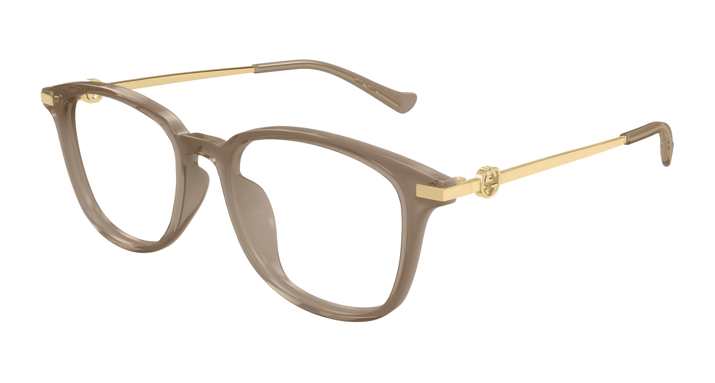 Gucci Donna Gucci GG1745OA 002 Montature da vista Acetato Marrone Trasparente Rotonda Gucci Donna Gucci GG1745OA 002 Montature da vista Acetato Marrone Trasparente Rotonda