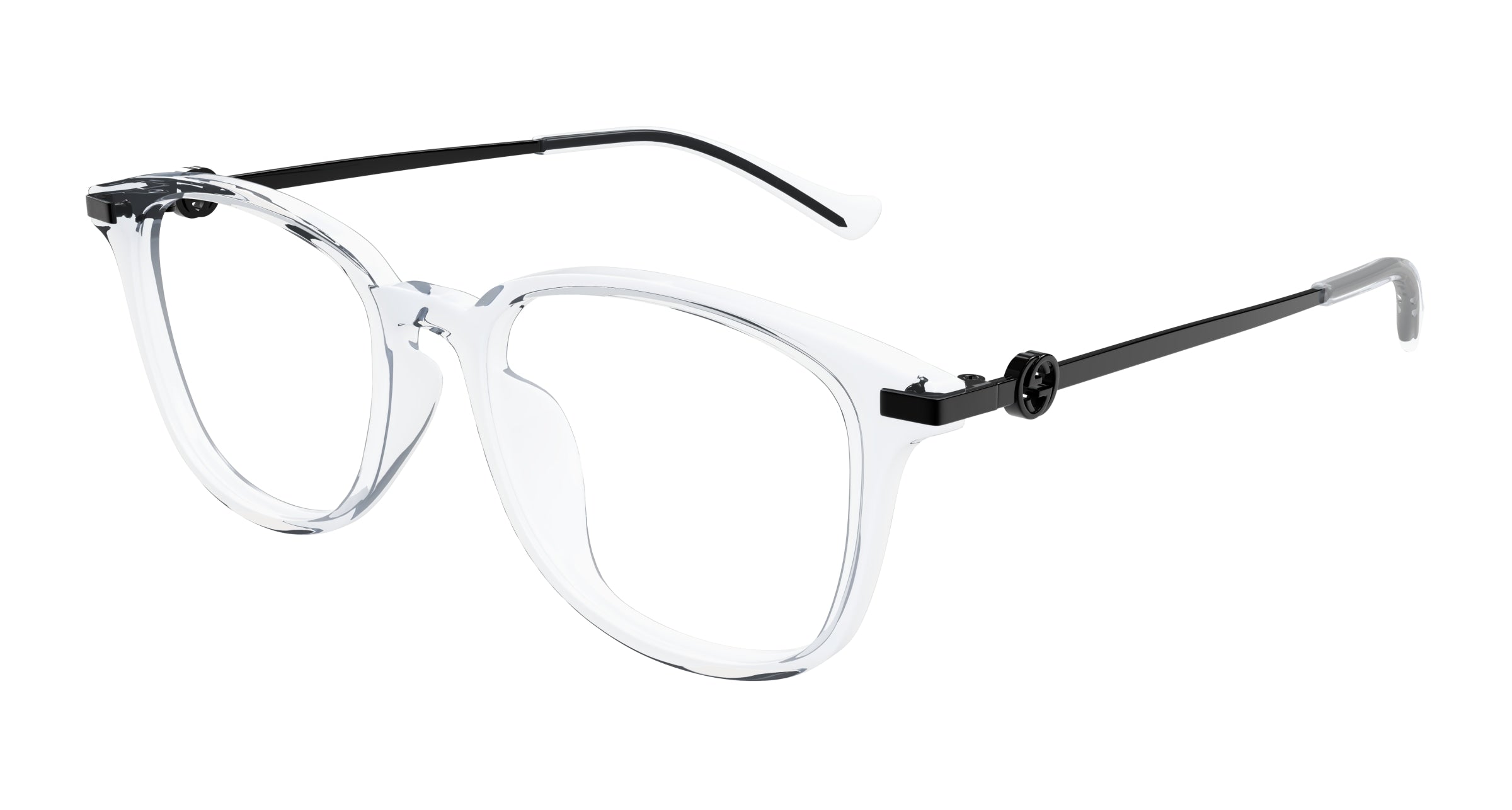 Gucci Donna Gucci GG1745OA 003 Montature da vista Acetato Cristallo Trasparente Rotonda