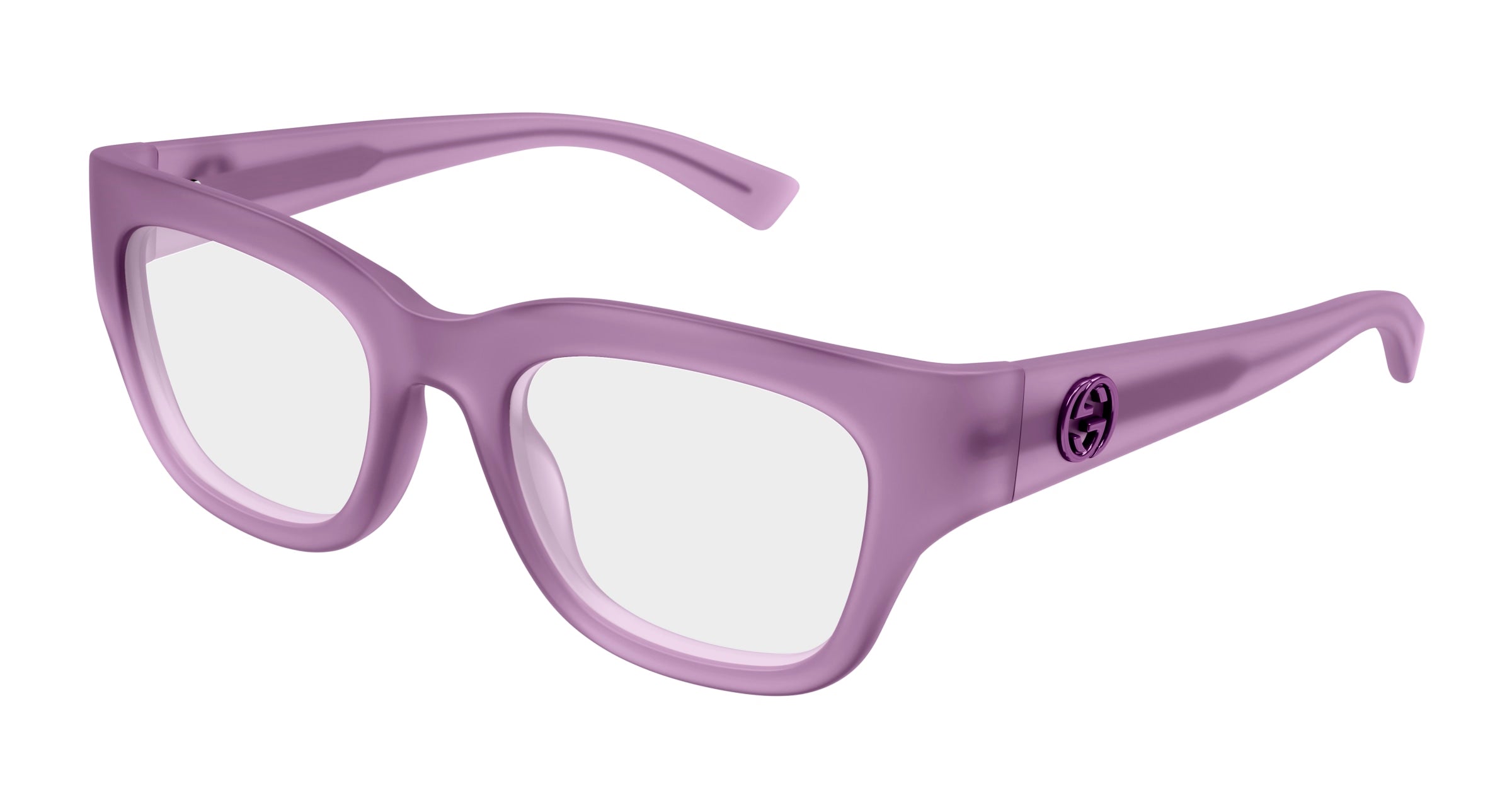 Gucci Donna Gucci GG1785O 003 Montature da vista Iniettato Viola Trasparente Squadrata