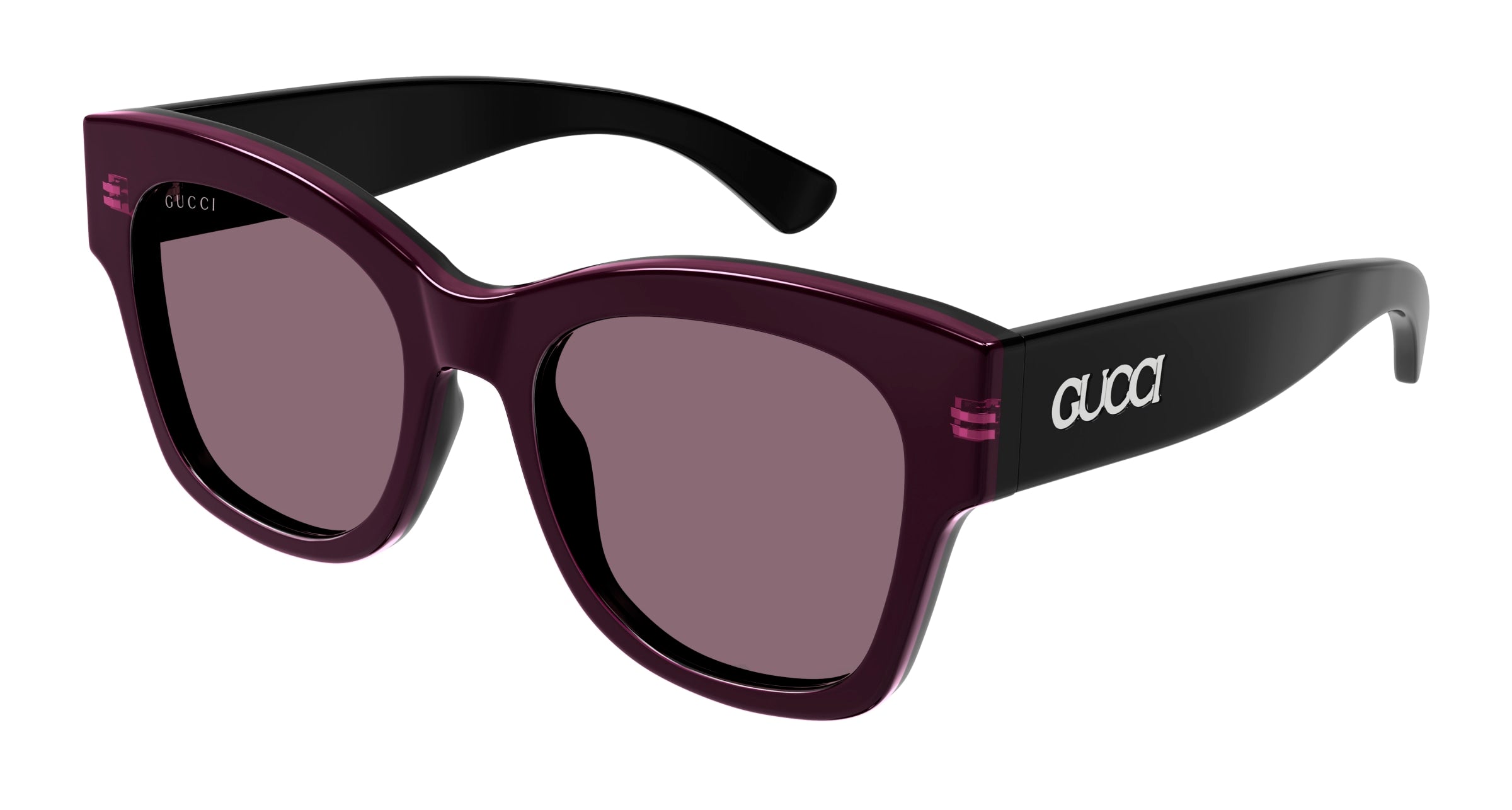 Gucci Donna Gucci GG1789S 003 Occhiali da sole Acetato Nero Viola Farfalla Gucci Donna Gucci GG1789S 003 Occhiali da sole Acetato Nero Viola Farfalla