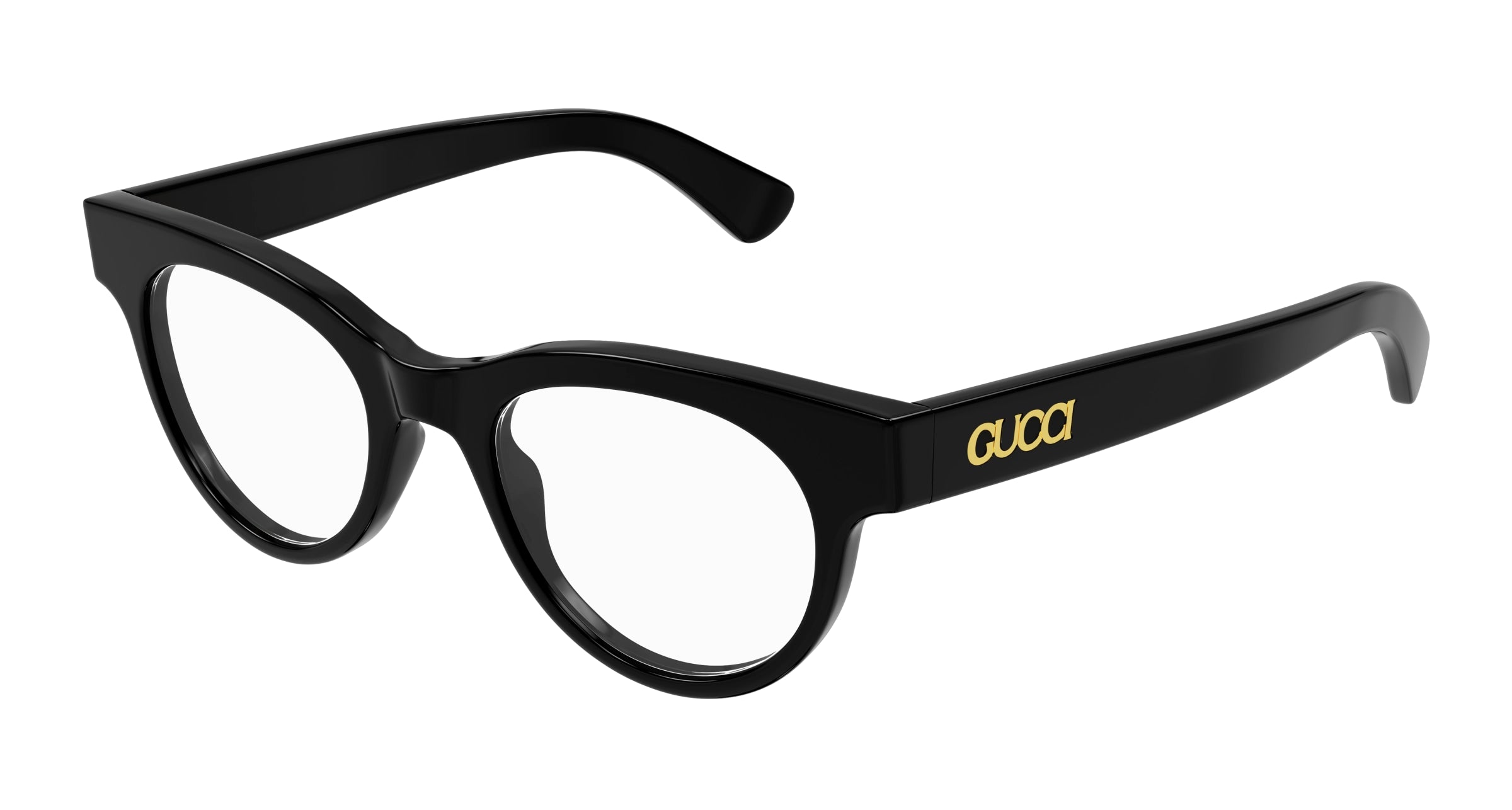 Gucci Donna Gucci GG1792O 001 Montature da vista Acetato Nero Trasparente Rotonda Gucci Donna Gucci GG1792O 001 Montature da vista Acetato Nero Trasparente Rotonda
