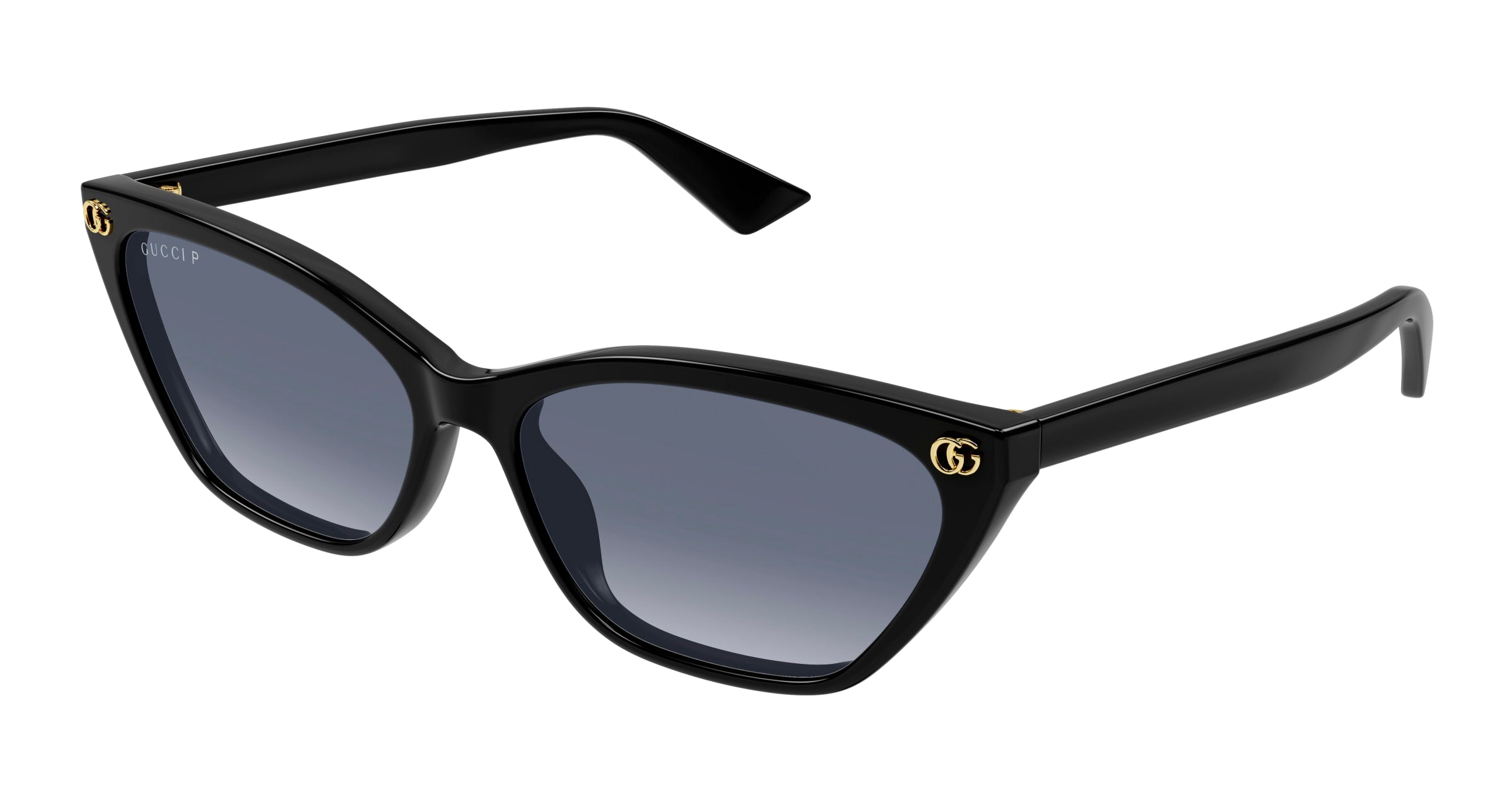 Gucci Donna Gucci GG1815S 005 Occhiali da sole Acetato Nero Grigio Cat Eye