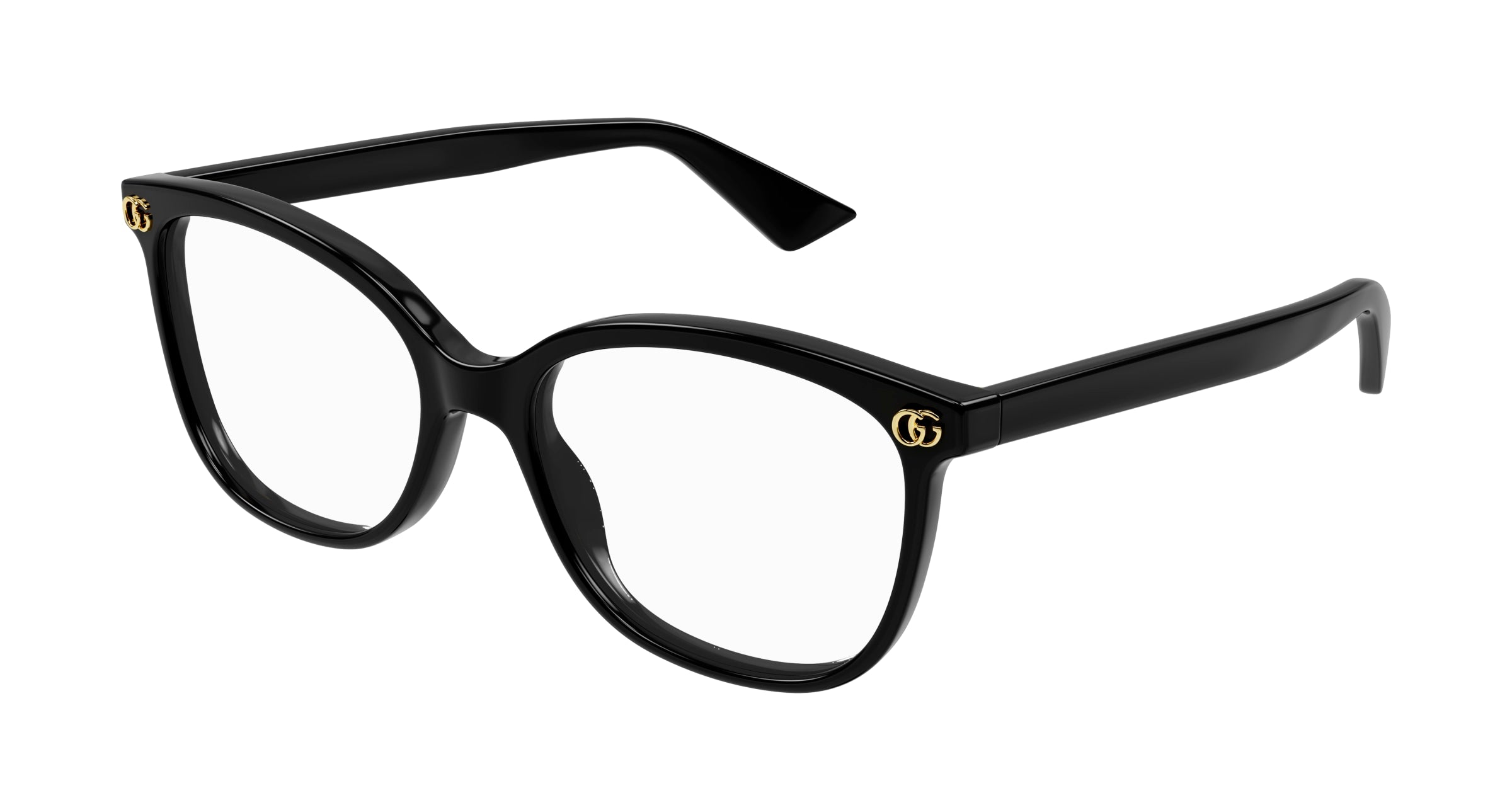 Gucci Donna Gucci GG1816O 001 Montature da vista Acetato Nero Trasparente Squadrata