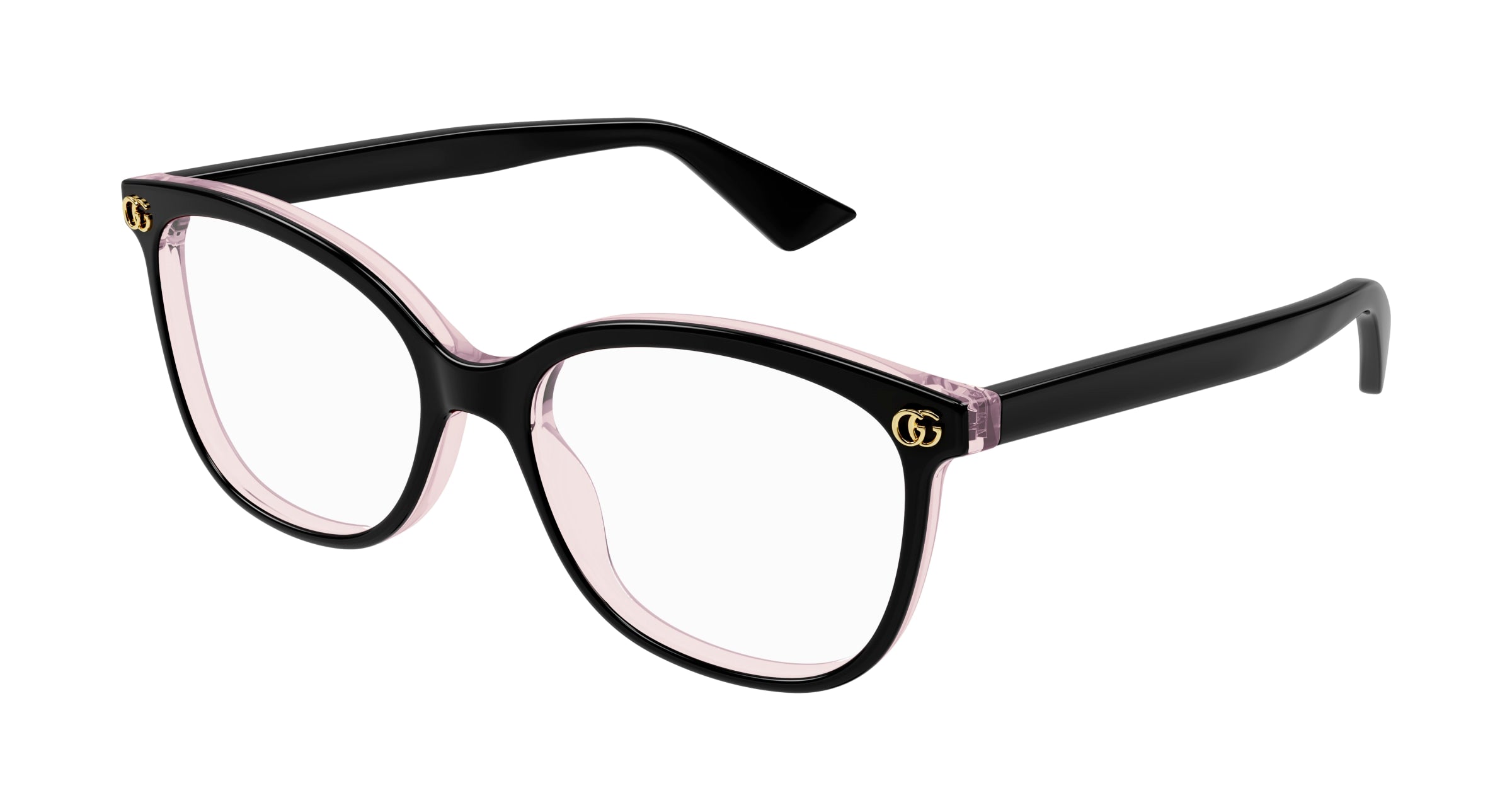 Gucci Donna Gucci GG1816O 003 Montature da vista Acetato Nero Trasparente Squadrata