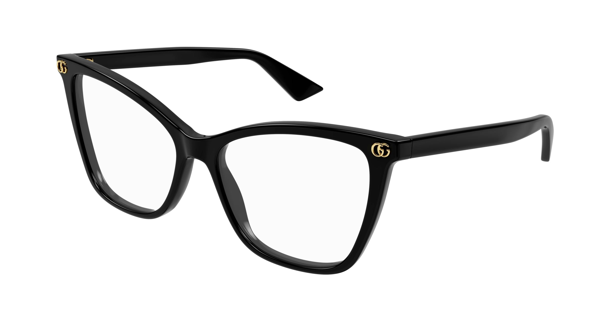Gucci Donna Gucci GG1817O 001 Montature da vista Acetato Nero Trasparente Cat Eye Gucci Donna Gucci GG1817O 001 Montature da vista Acetato Nero Trasparente Cat Eye