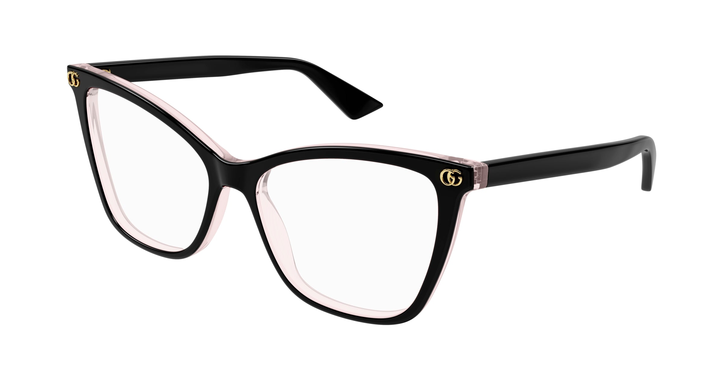 Gucci Donna Gucci GG1817O 003 Montature da vista Acetato Nero Trasparente Cat Eye Gucci Donna Gucci GG1817O 003 Montature da vista Acetato Nero Trasparente Cat Eye