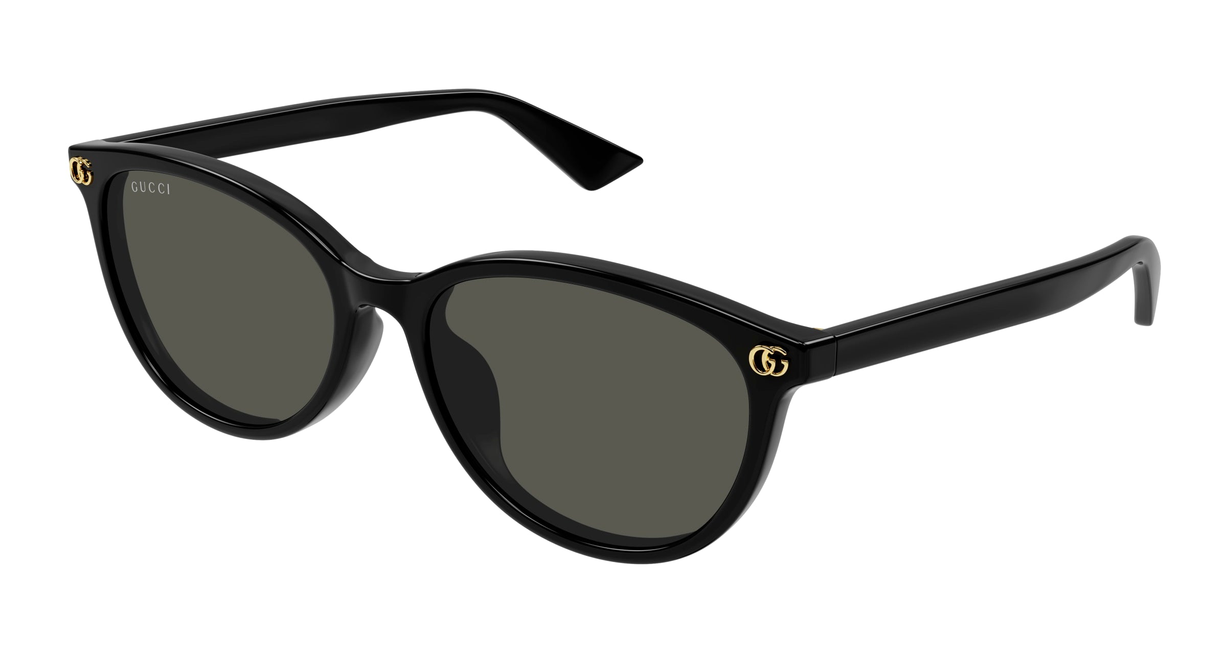 Gucci Donna Gucci GG1818SK 001 Occhiali da sole Acetato Nero Grigio Rotonda