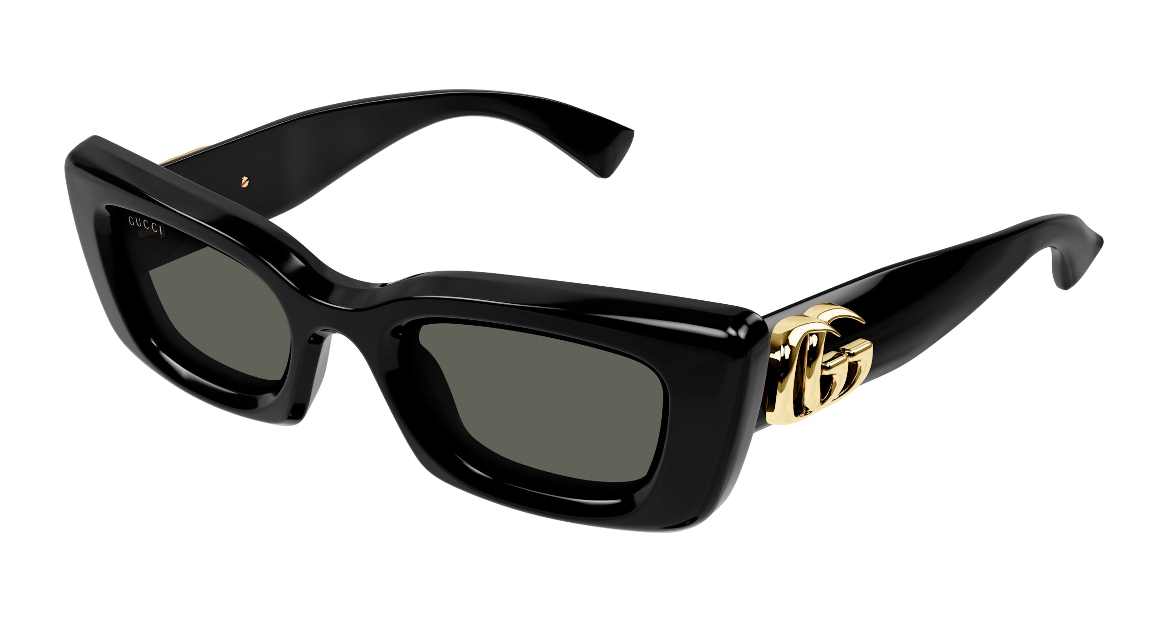 Gucci Donna Gucci GG1827S 001 Occhiali da sole Iniettato Nero Grigio Cat Eye Gucci Donna Gucci GG1827S 001 Occhiali da sole Iniettato Nero Grigio Cat Eye