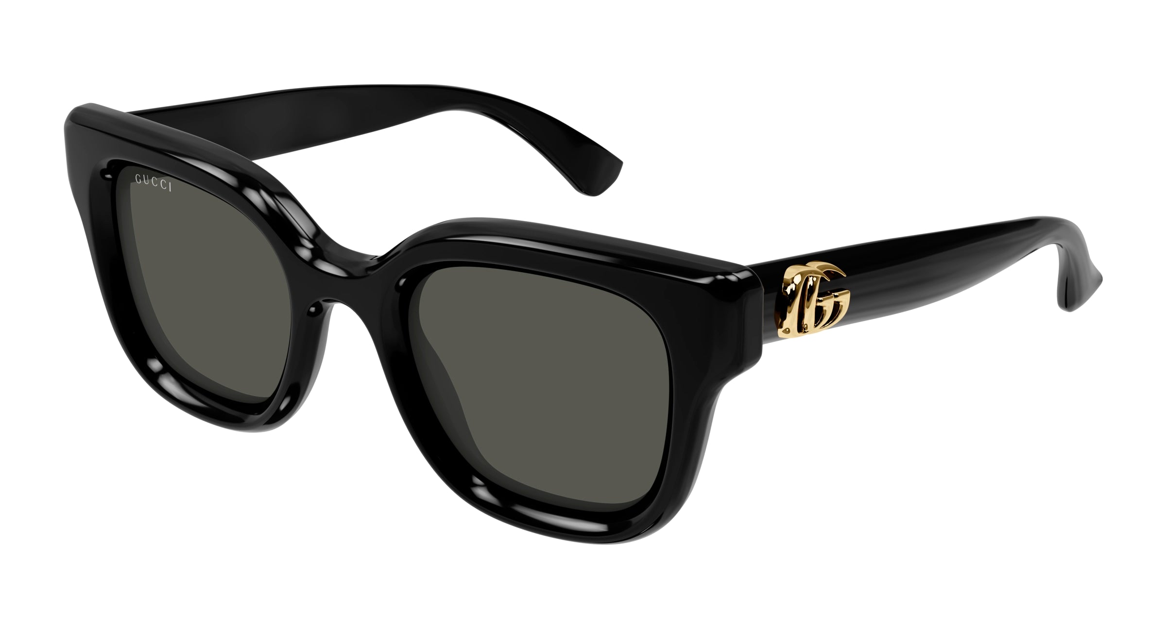 Gucci Donna Gucci GG1828S 001 Occhiali da sole Iniettato Nero Grigio Rotonda Gucci Donna Gucci GG1828S 001 Occhiali da sole Iniettato Nero Grigio Rotonda