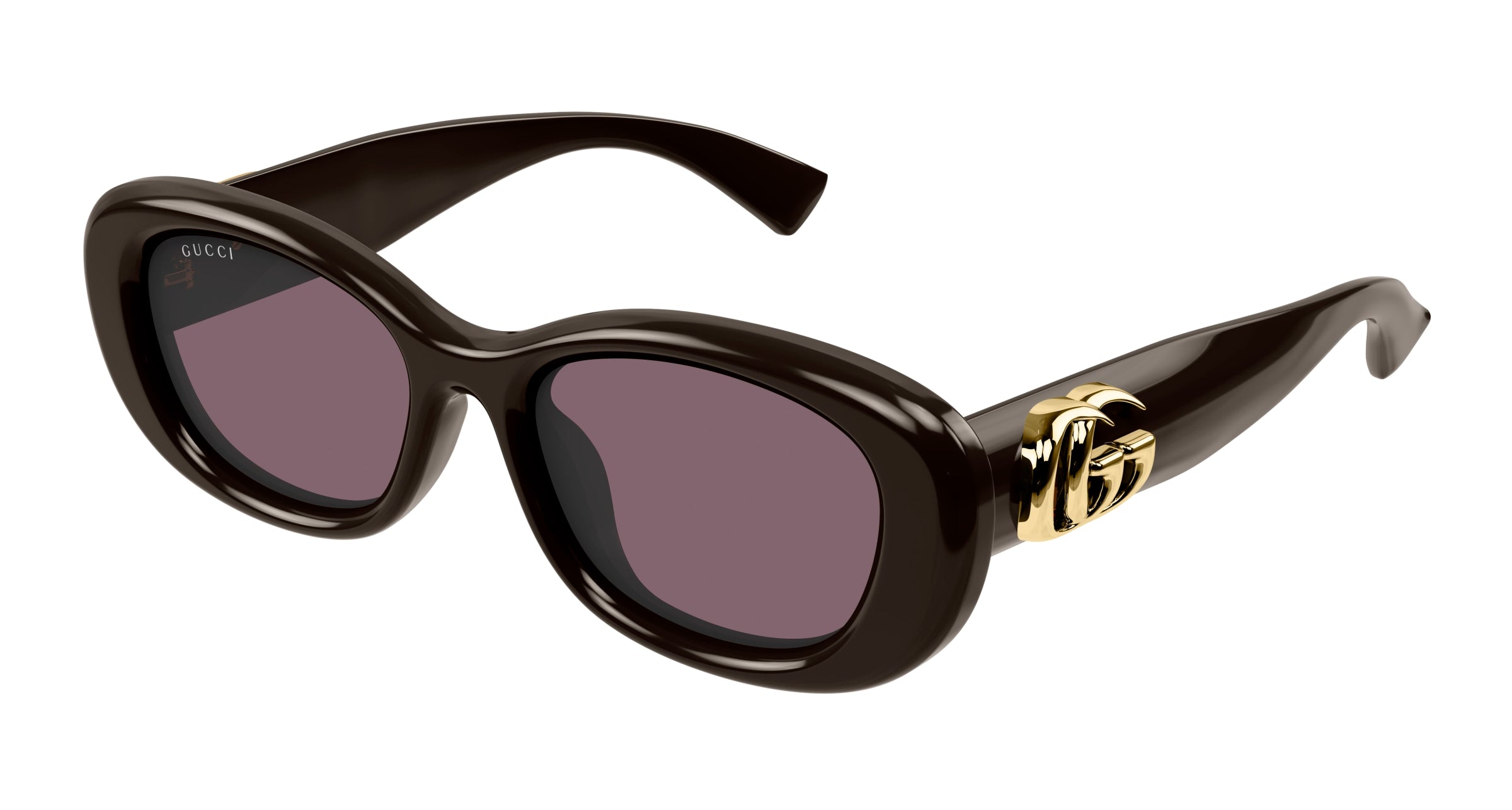 Gucci Donna Gucci GG1829SK 004 Occhiali da sole Iniettato Marrone Viola Rotonda Gucci Donna Gucci GG1829SK 004 Occhiali da sole Iniettato Marrone Viola Rotonda