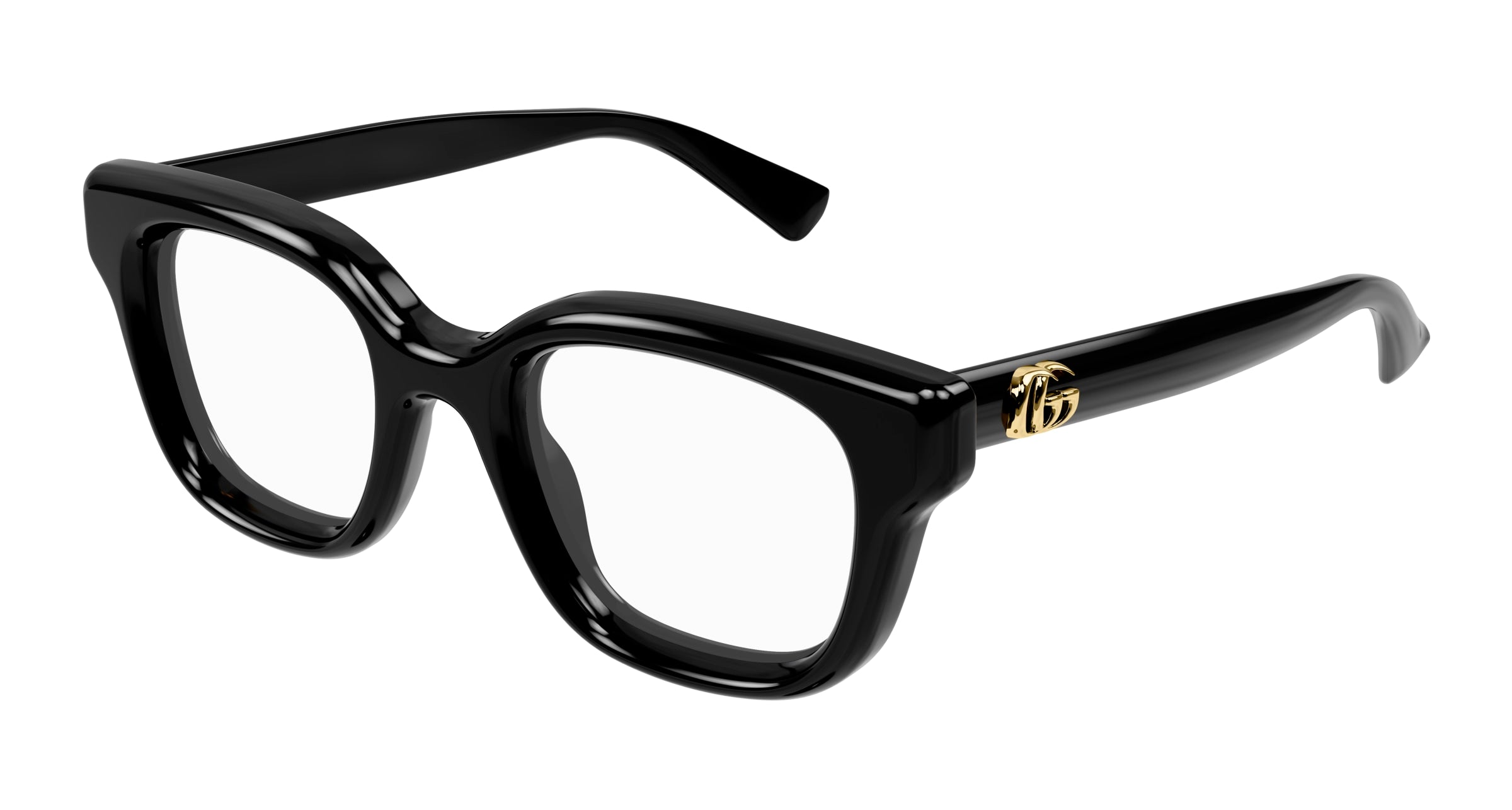 Gucci Donna Gucci GG1831O 005 Montature da vista Iniettato Nero Trasparente Squadrata