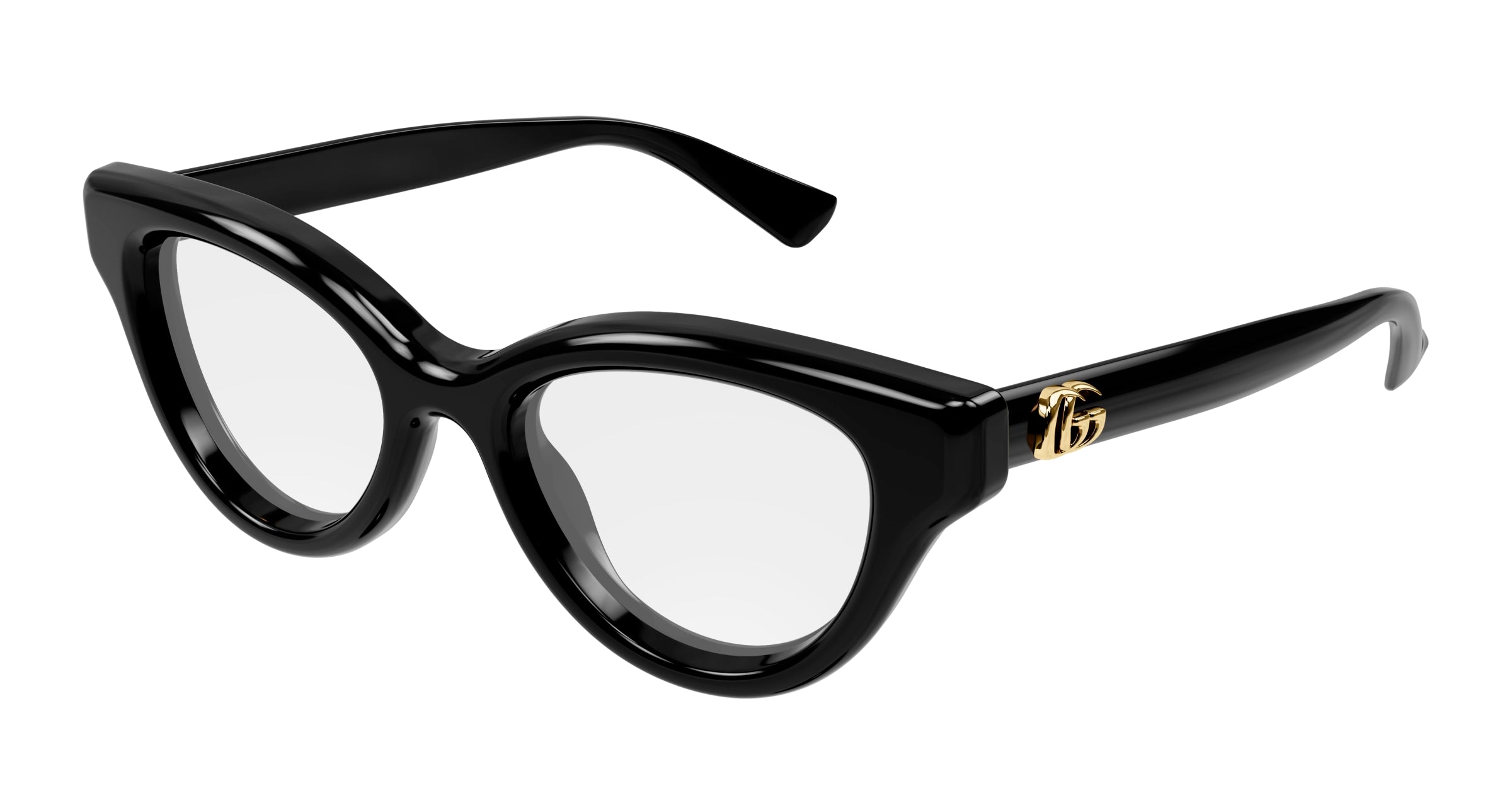 Gucci Donna Gucci GG1832O 001 Montature da vista Iniettato Nero Trasparente Cat Eye