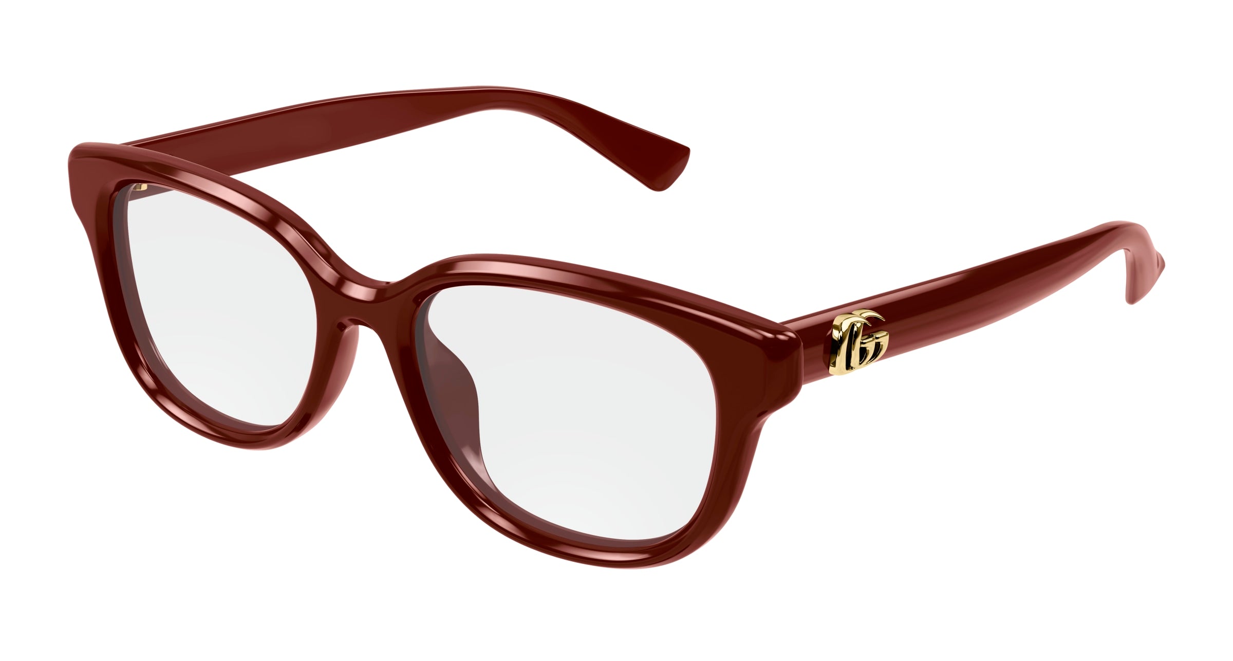 Gucci Donna Gucci GG1833OK 003 Montature da vista Iniettato Bordeaux Trasparente Squadrata Gucci Donna Gucci GG1833OK 003 Montature da vista Iniettato Bordeaux Trasparente Squadrata