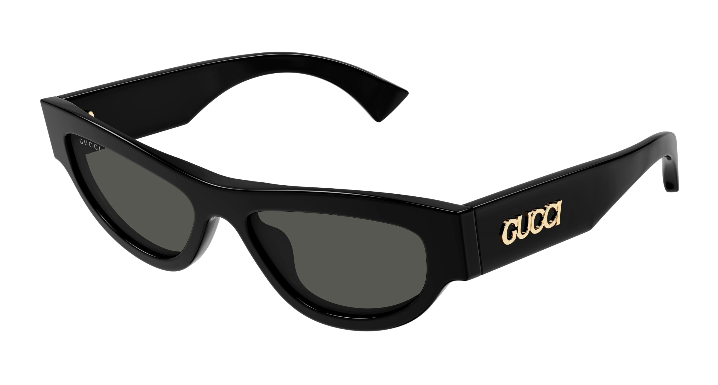 Gucci Donna Gucci GG1834S 001 Occhiali da sole Acetato Nero Grigio Cat Eye