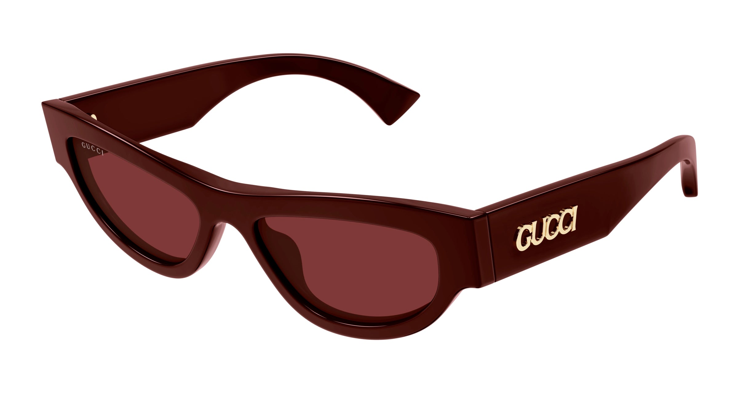 Gucci Donna Gucci GG1834S 003 Occhiali da sole Acetato Bordeaux Rosso Cat Eye