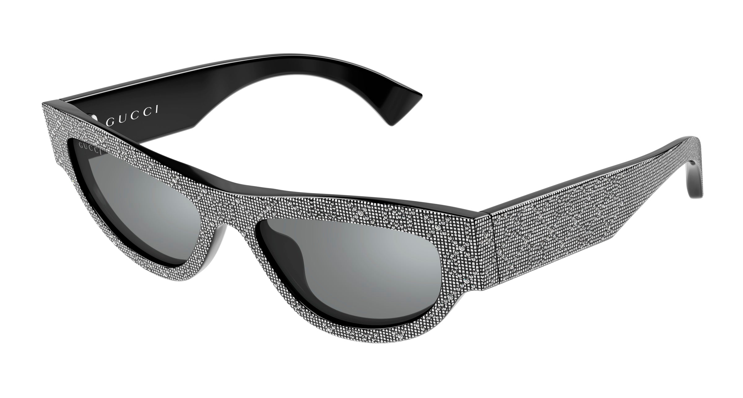Gucci Donna Gucci GG1834S 006 Occhiali da sole Acetato Nero Grigio Cat Eye Gucci Donna Gucci GG1834S 006 Occhiali da sole Acetato Nero Grigio Cat Eye