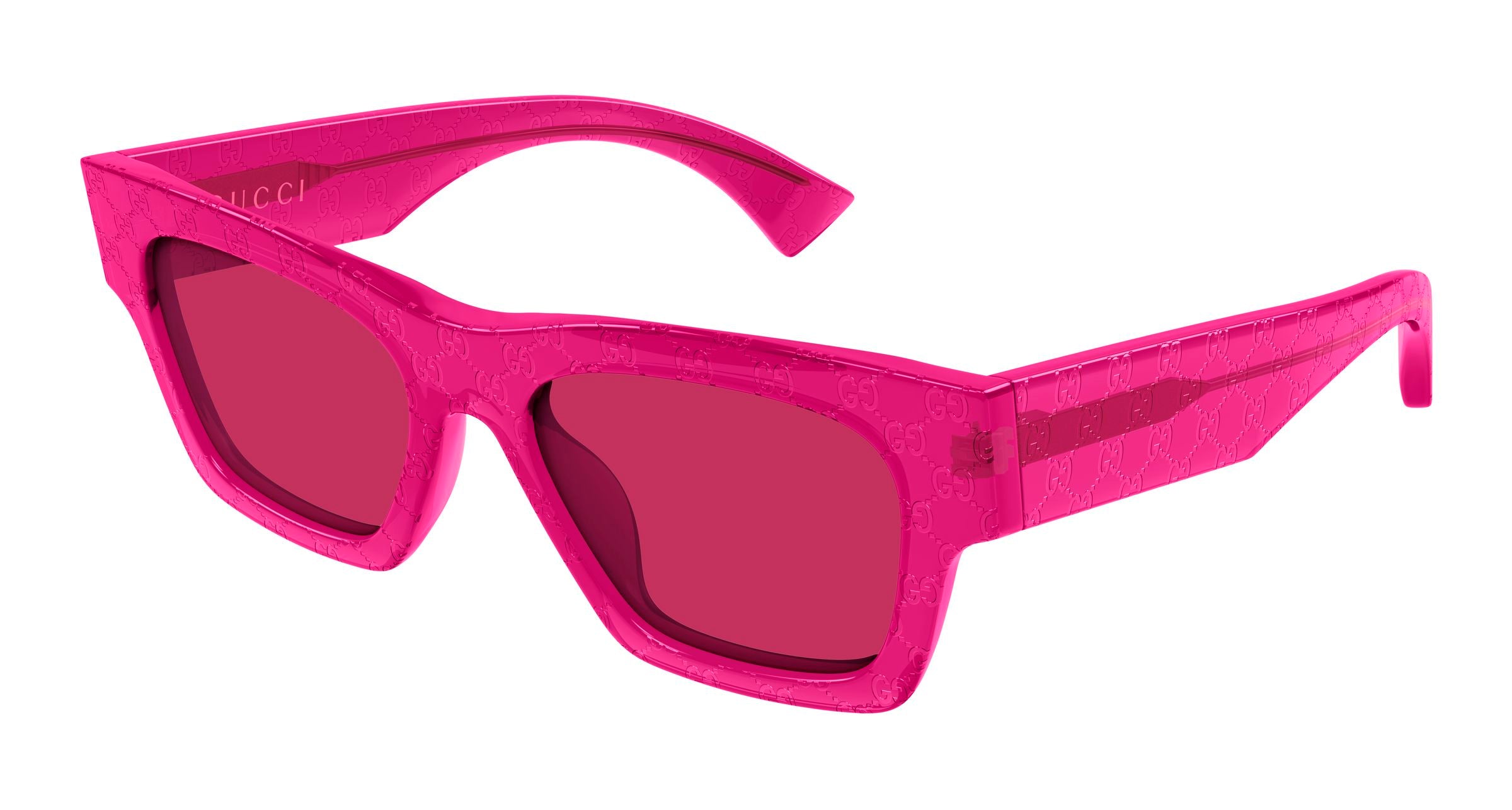 Gucci Donna Gucci GG1835S 008 Occhiali da sole Acetato Fucsia Rosso Squadrata Gucci Donna Gucci GG1835S 008 Occhiali da sole Acetato Fucsia Rosso Squadrata